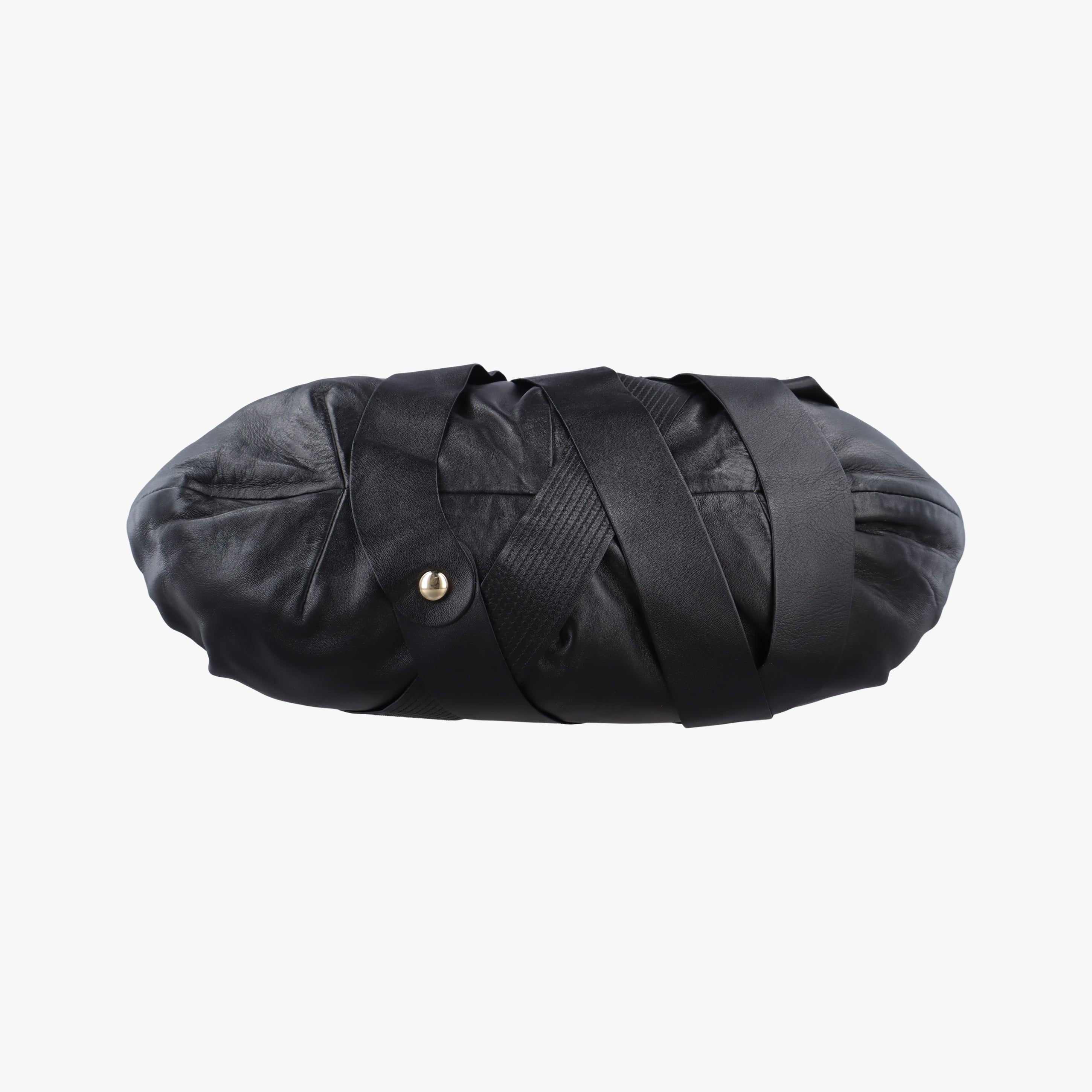 Pre-owned VERSACE Venita Bow Black leather  handbag | stylenewstar