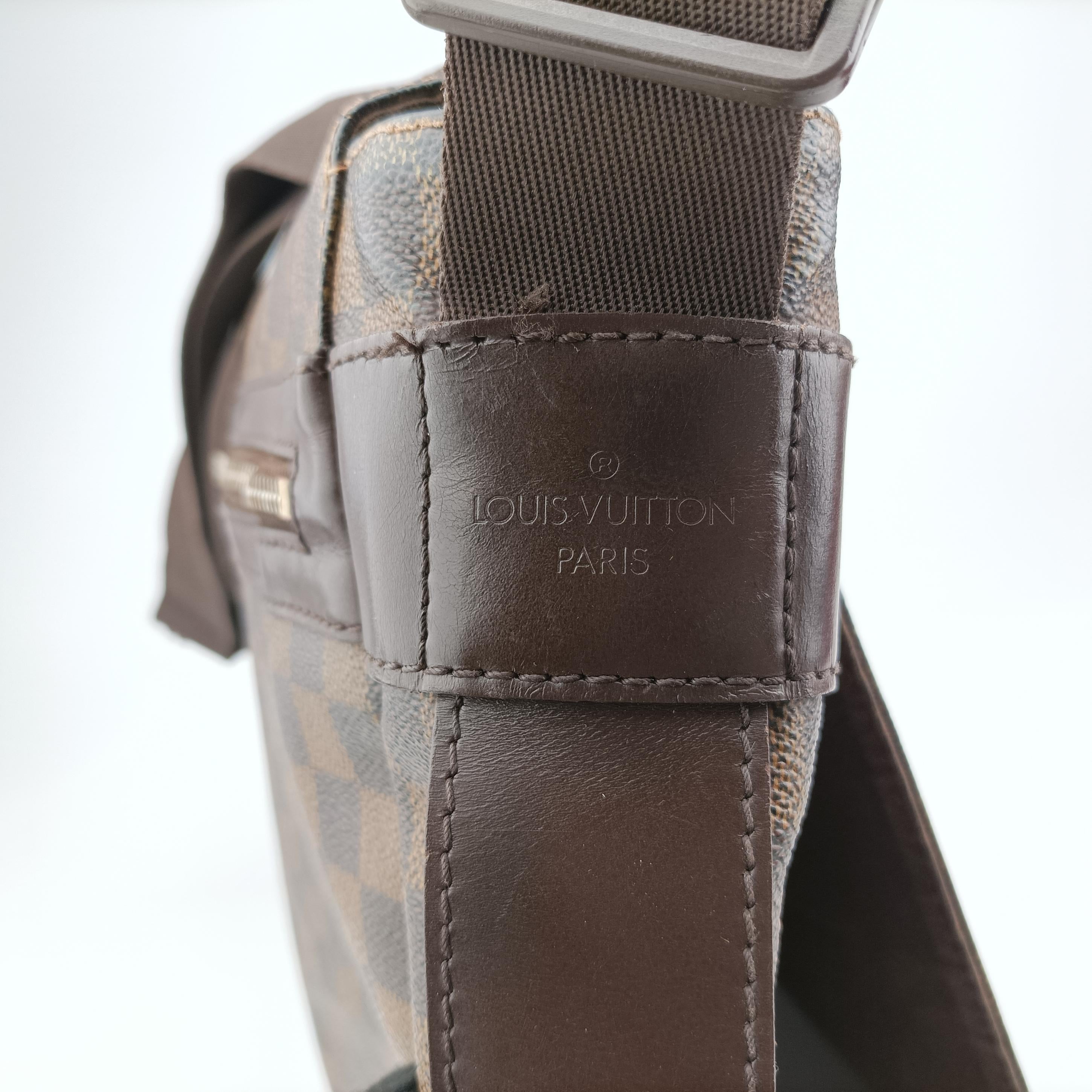 Pre-owned Louis Vuitton Bastille Messenger EBENE Damier Canvas N45258 shoulderbag | stylenewstar