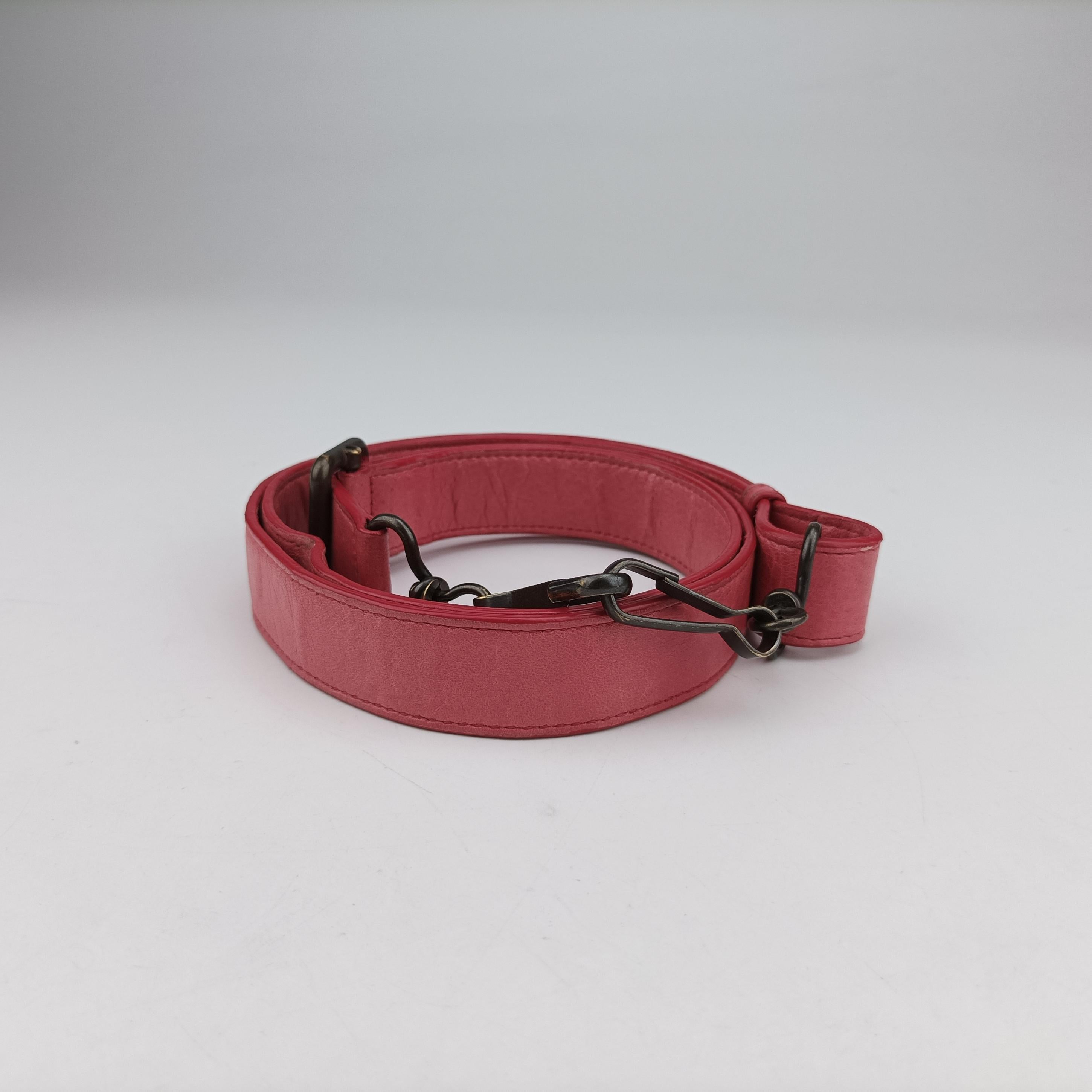 Pre-owned Balenciaga Classic Folk Messenger Pink lambskin  shoulderbag | stylenewstar