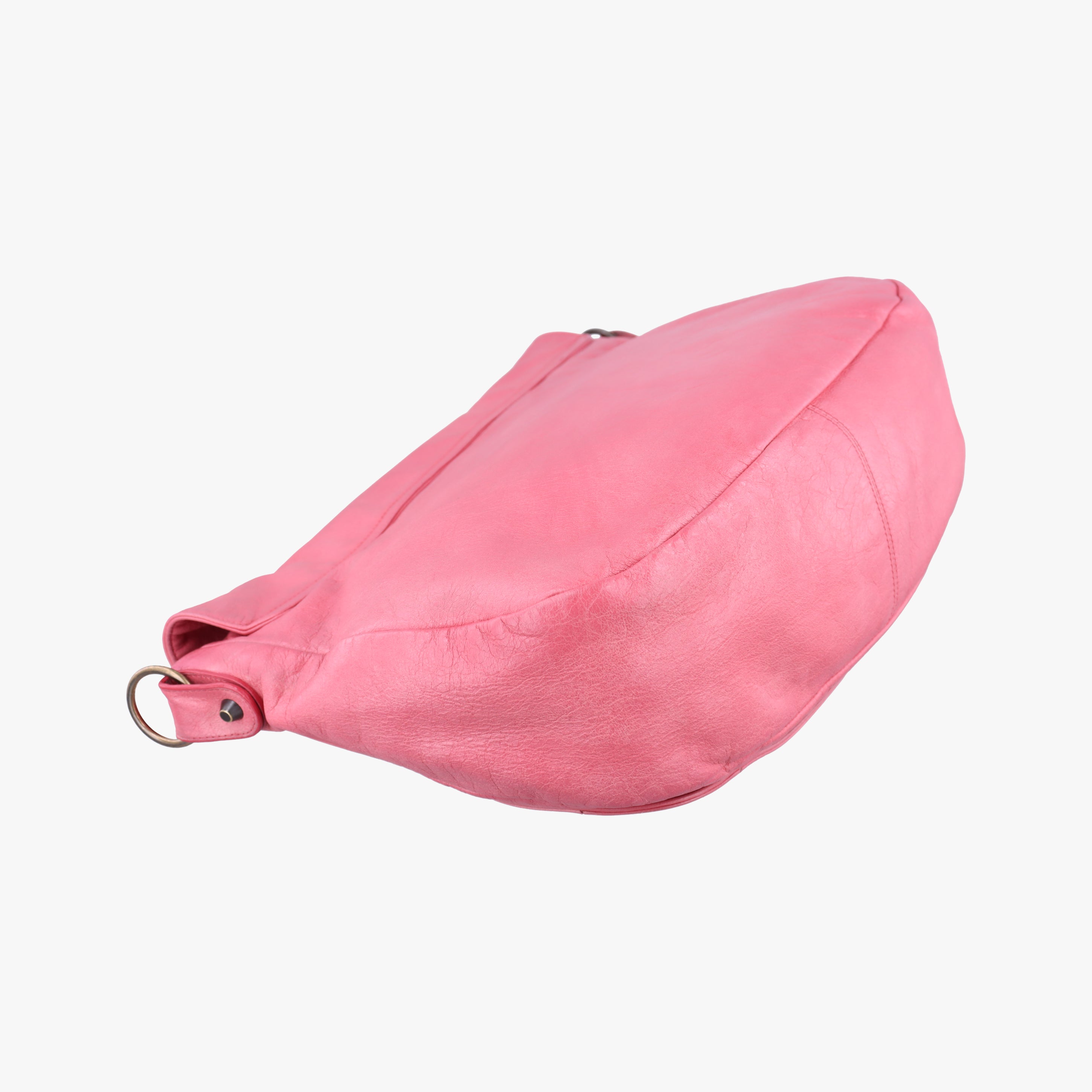 Pre-owned Balenciaga Classic Folk Messenger Pink lambskin  shoulderbag | stylenewstar