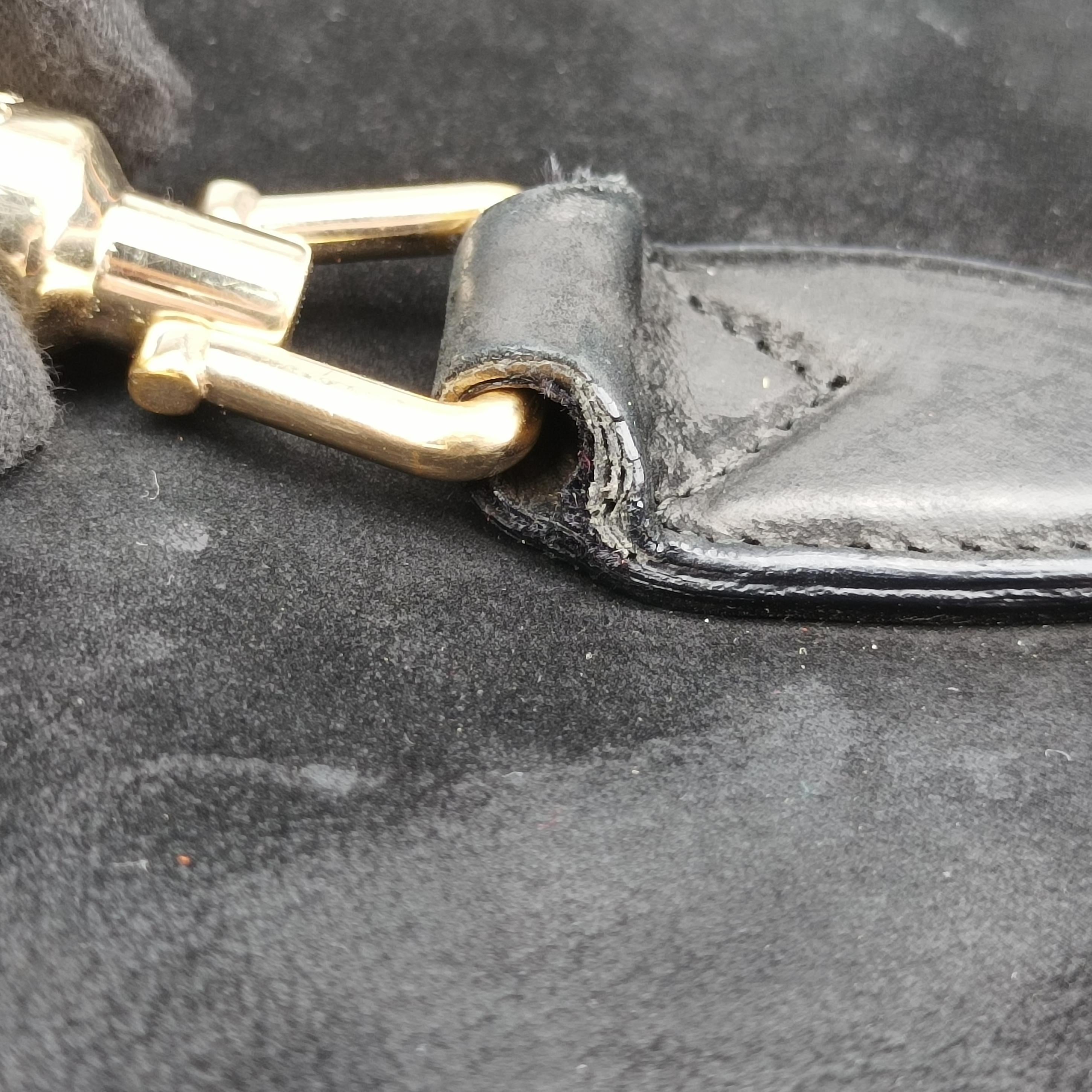 Pre-owned Gucci Jackie Flora Hobo Black Suede 277520 shoulderbag | stylenewstar