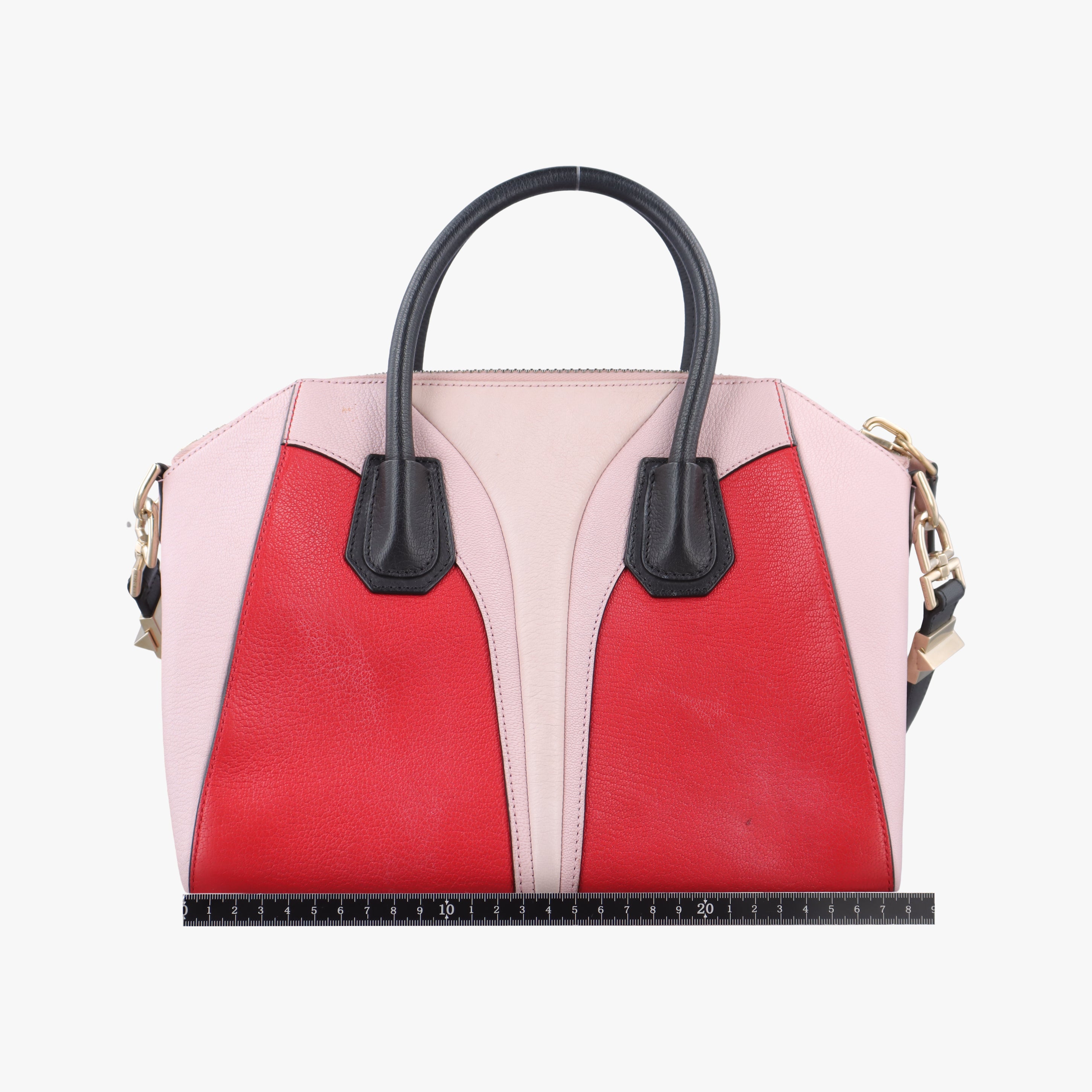 Vintage Givenchy Antigona Red×Black×Pink Leather  shoulderbag | stylenewstar