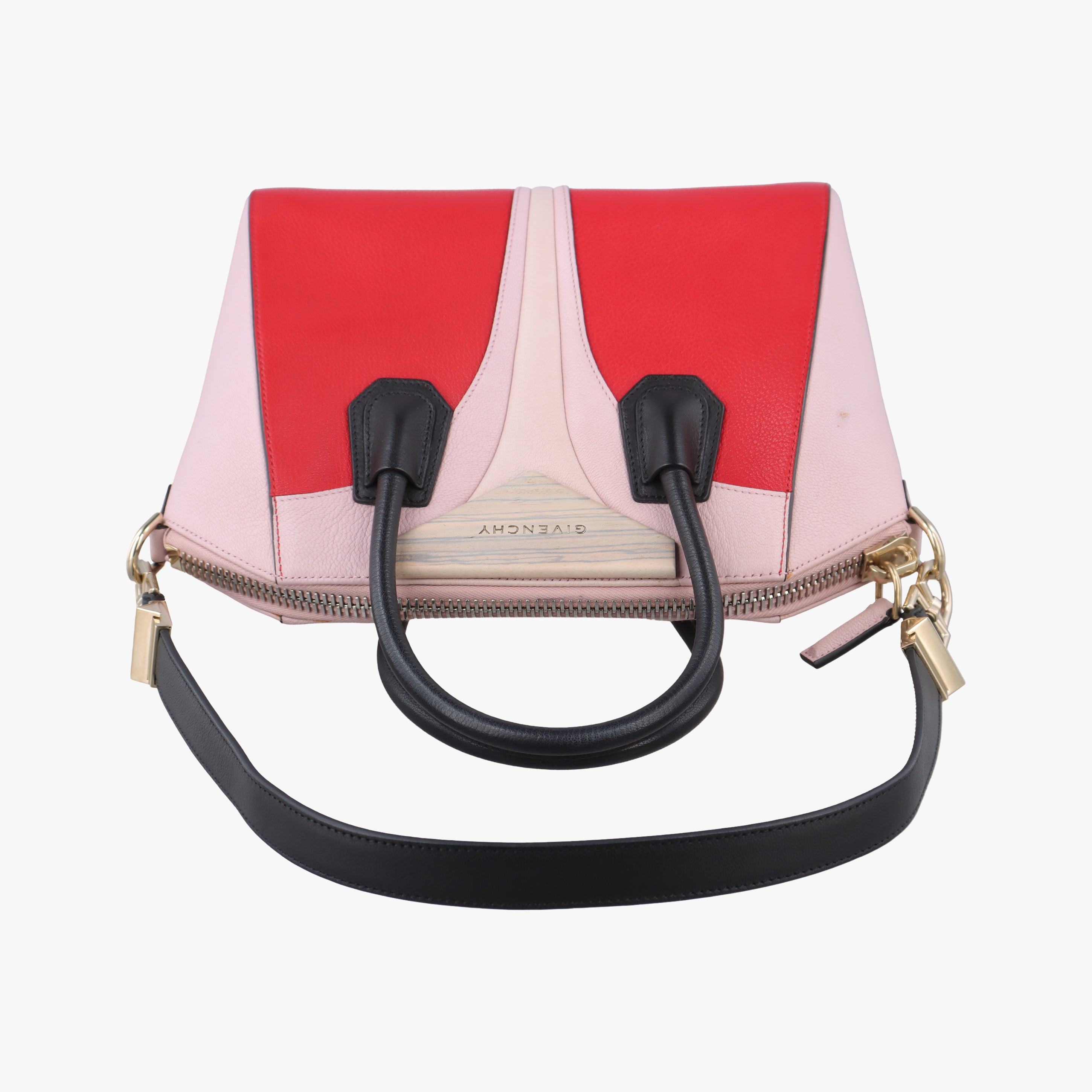 Vintage Givenchy Antigona Red×Black×Pink Leather  shoulderbag | stylenewstar