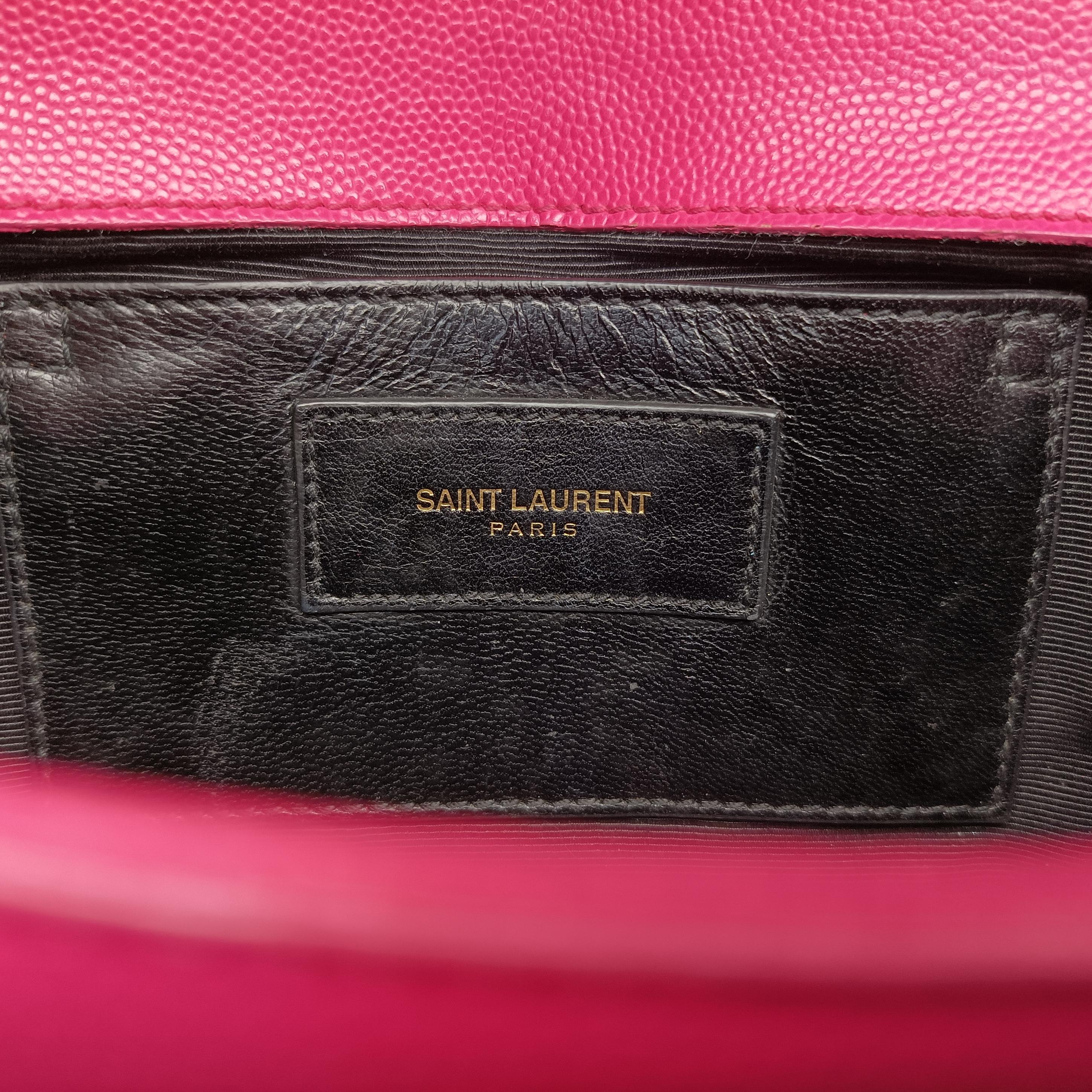 Pre-owned Yves Saint Laurent KATE Pink Caviar Skin 354121 shoulderbag | stylenewstar