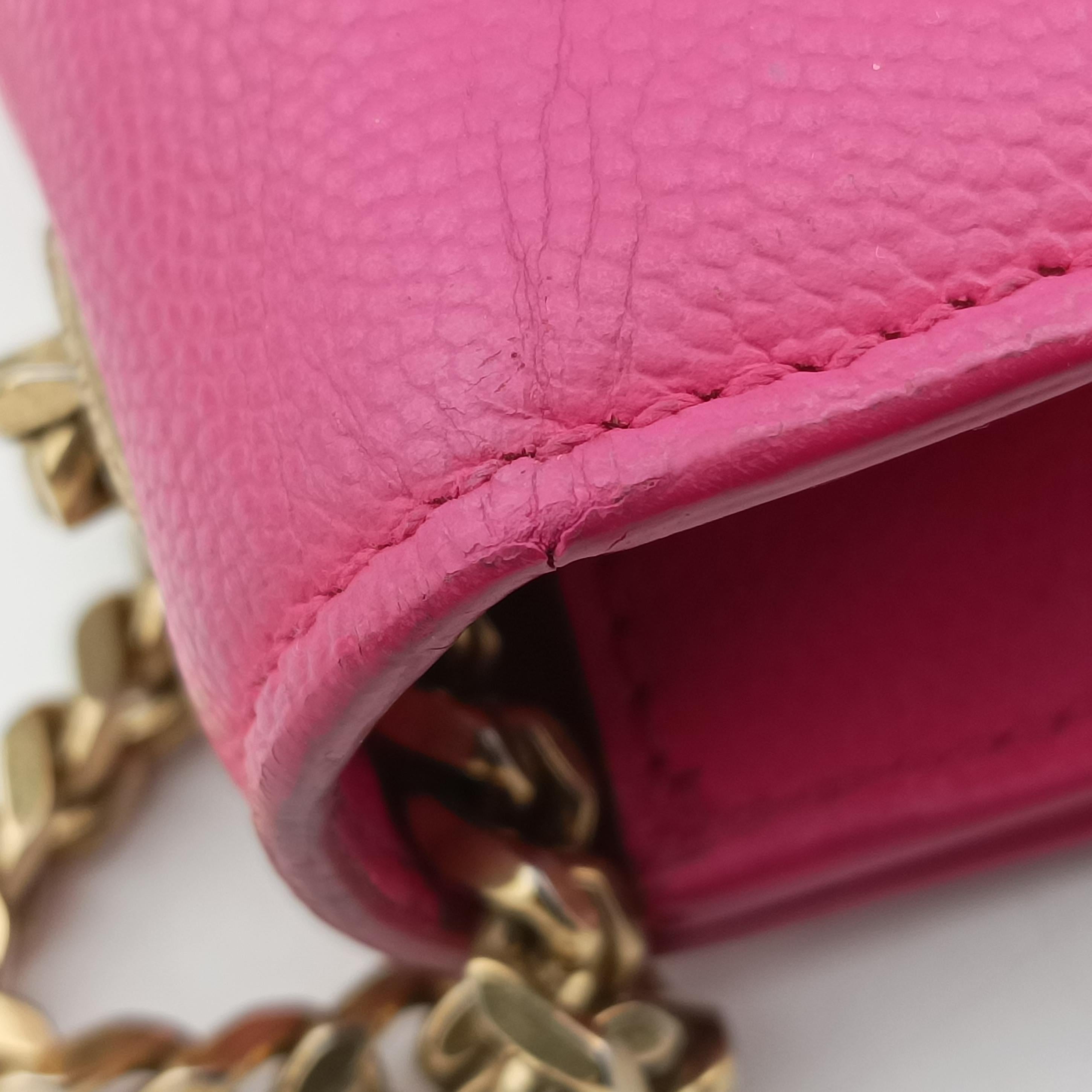 Pre-owned Yves Saint Laurent KATE Pink Caviar Skin 354121 shoulderbag | stylenewstar