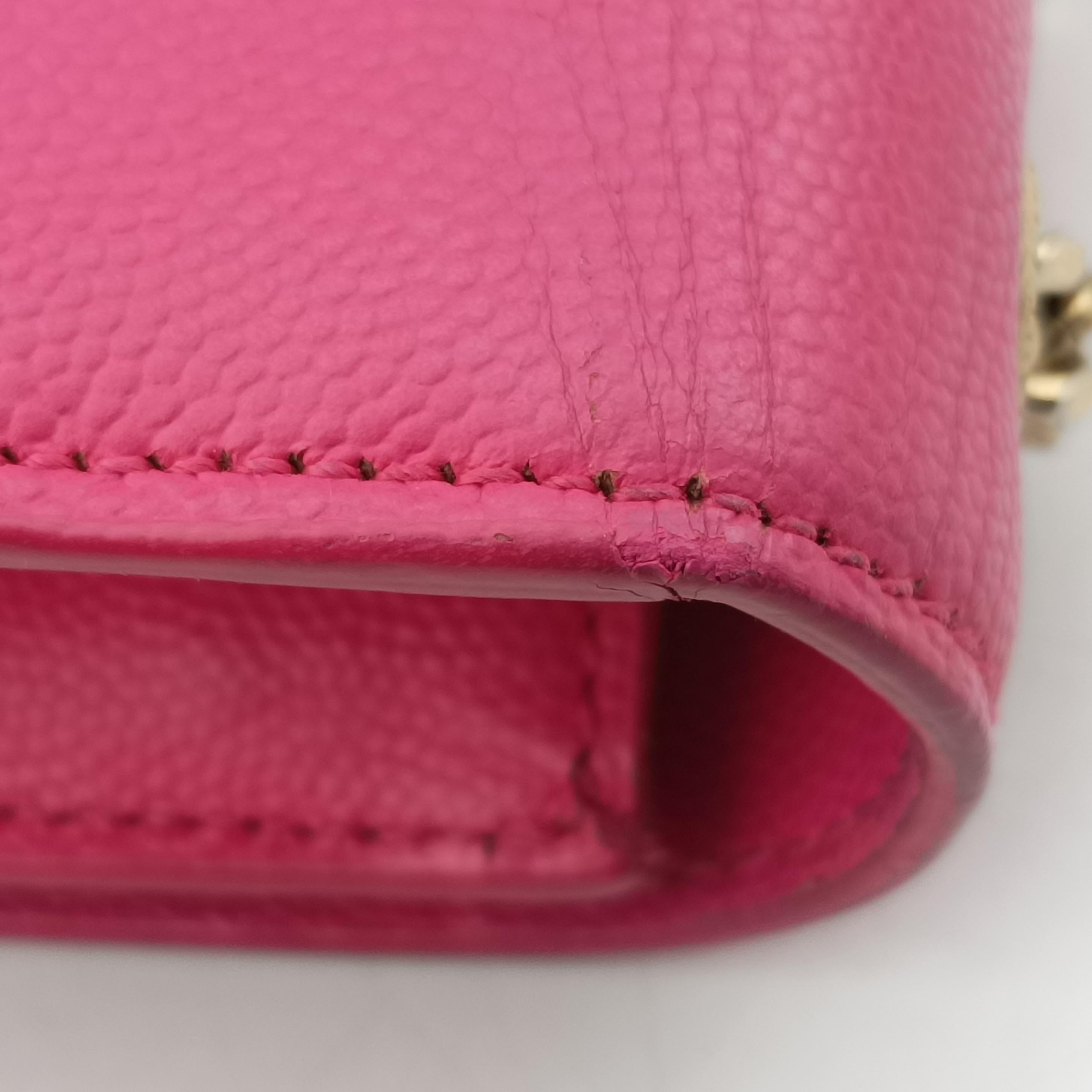 Pre-owned Yves Saint Laurent KATE Pink Caviar Skin 354121 shoulderbag | stylenewstar