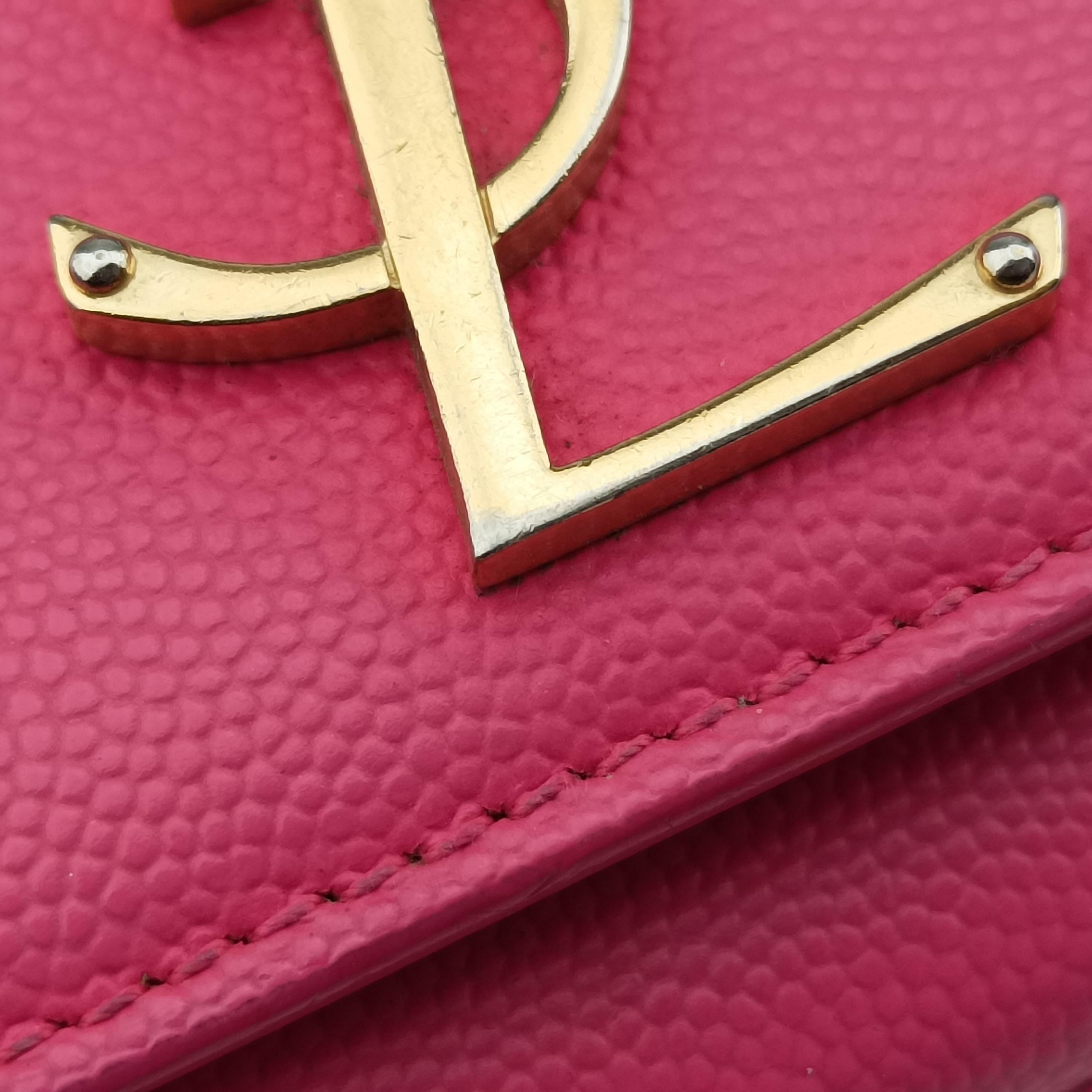 Pre-owned Yves Saint Laurent KATE Pink Caviar Skin 354121 shoulderbag | stylenewstar