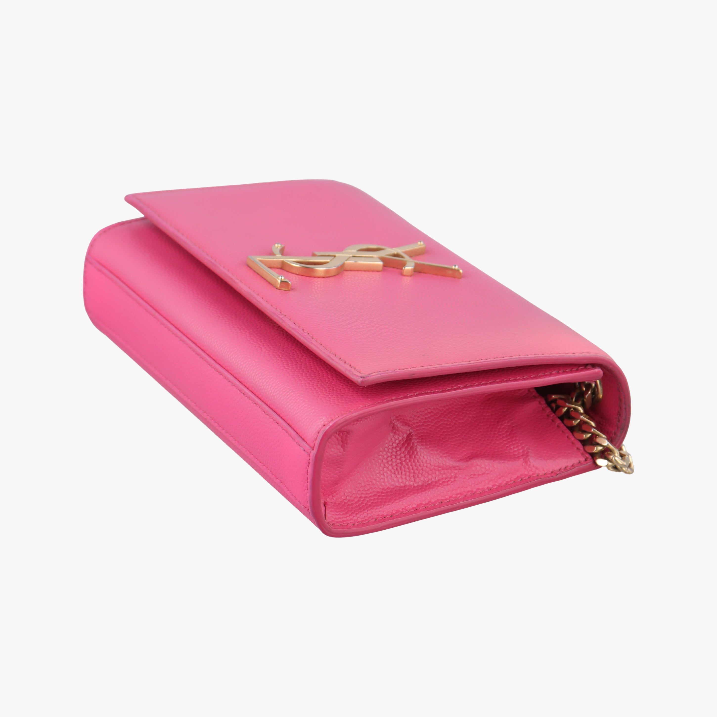 Pre-owned Yves Saint Laurent KATE Pink Caviar Skin 354121 shoulderbag | stylenewstar