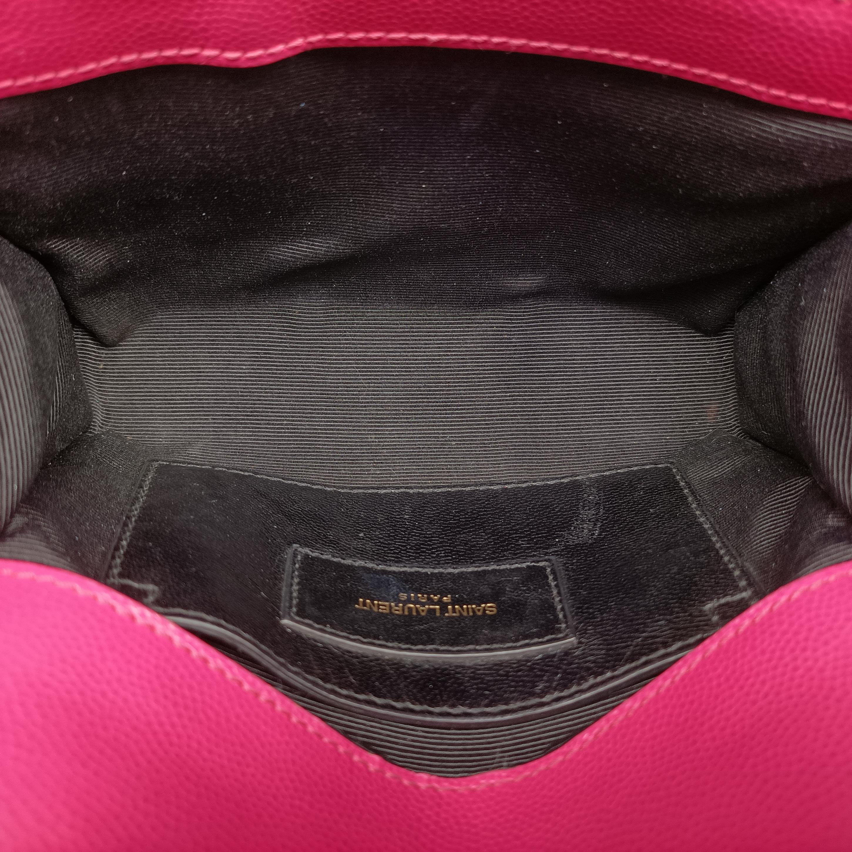 Pre-owned Yves Saint Laurent KATE Pink Caviar Skin 354121 shoulderbag | stylenewstar