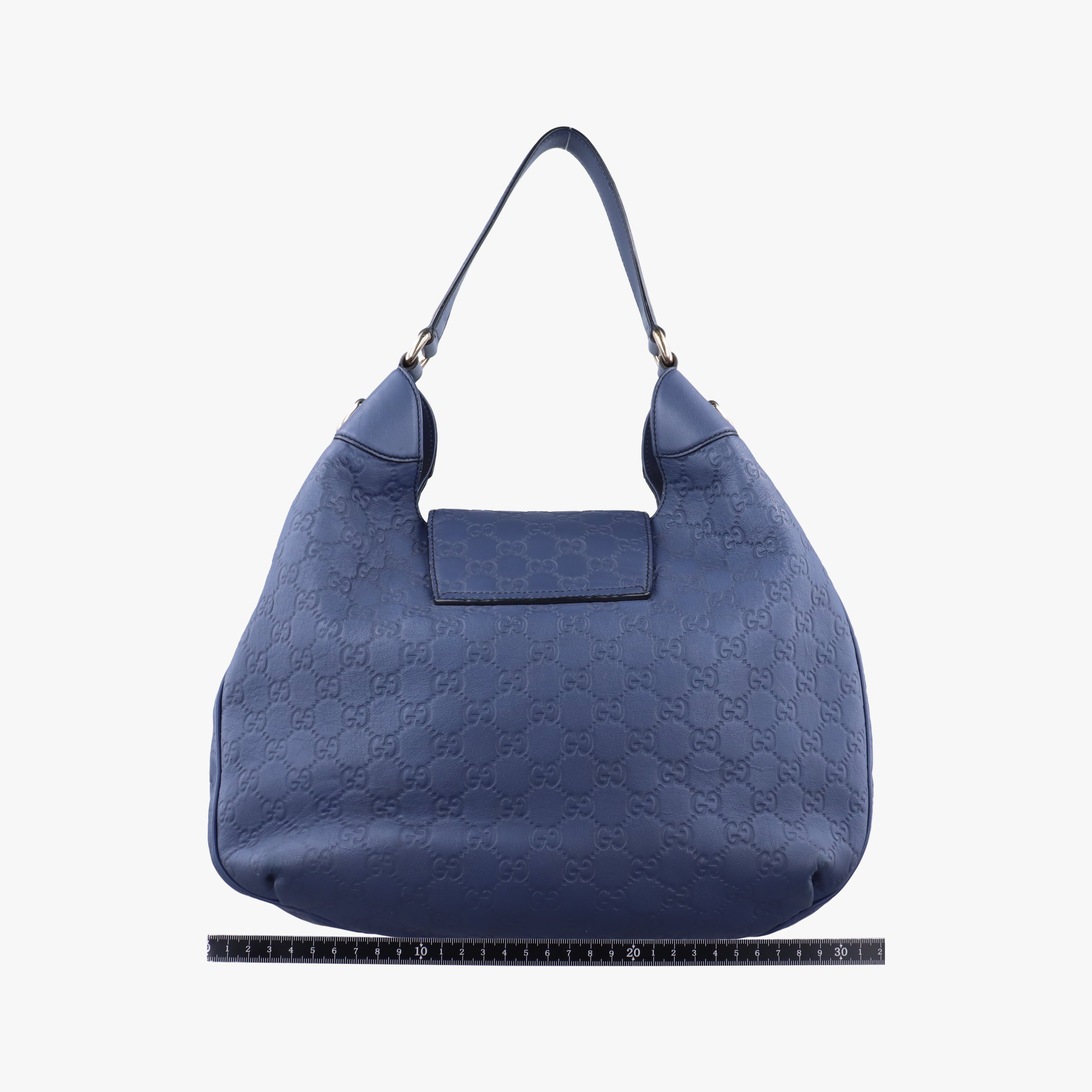 Pre-owned Gucci Emily Hobo Blue Leather 322226 shoulderbag | stylenewstar