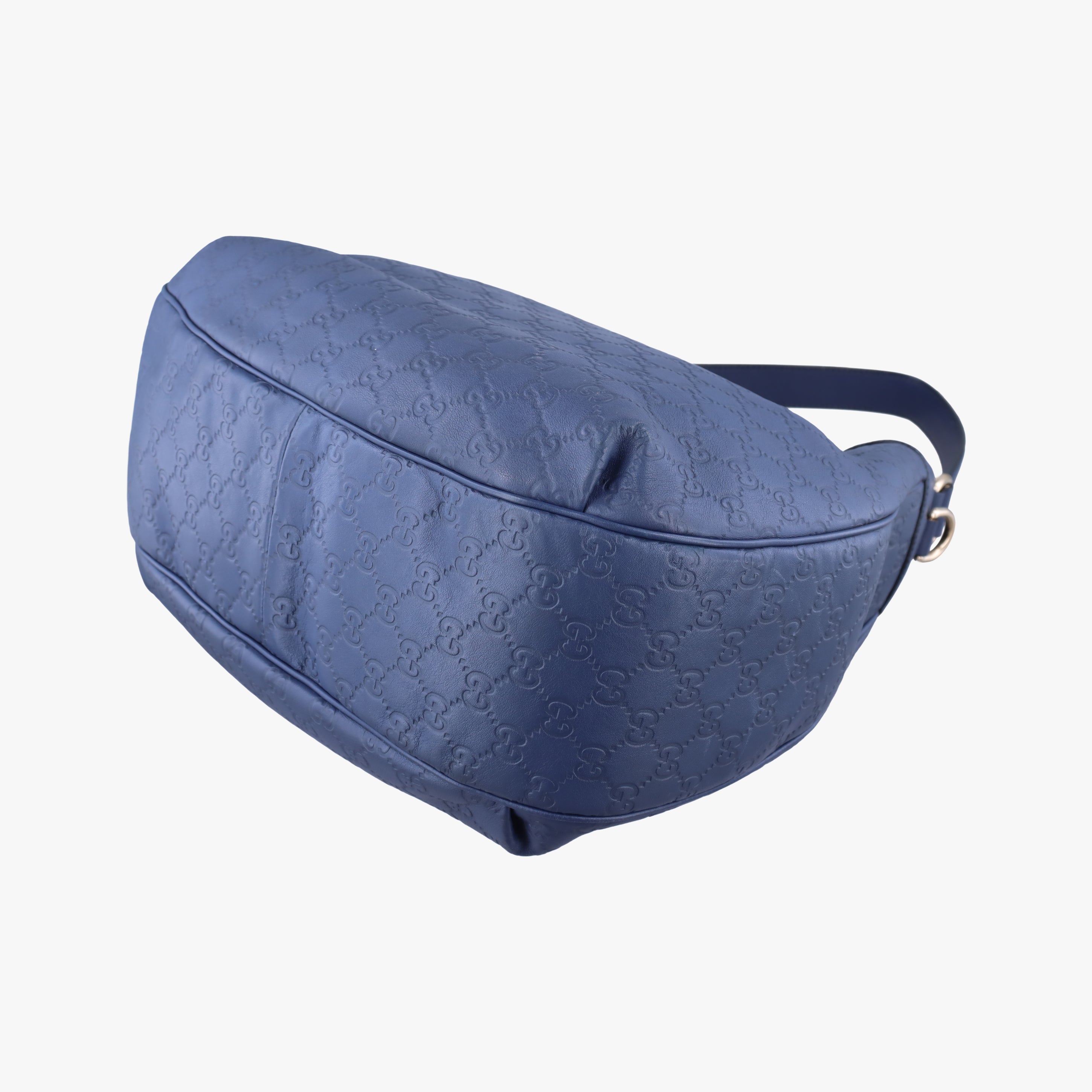Pre-owned Gucci Emily Hobo Blue Leather 322226 shoulderbag | stylenewstar