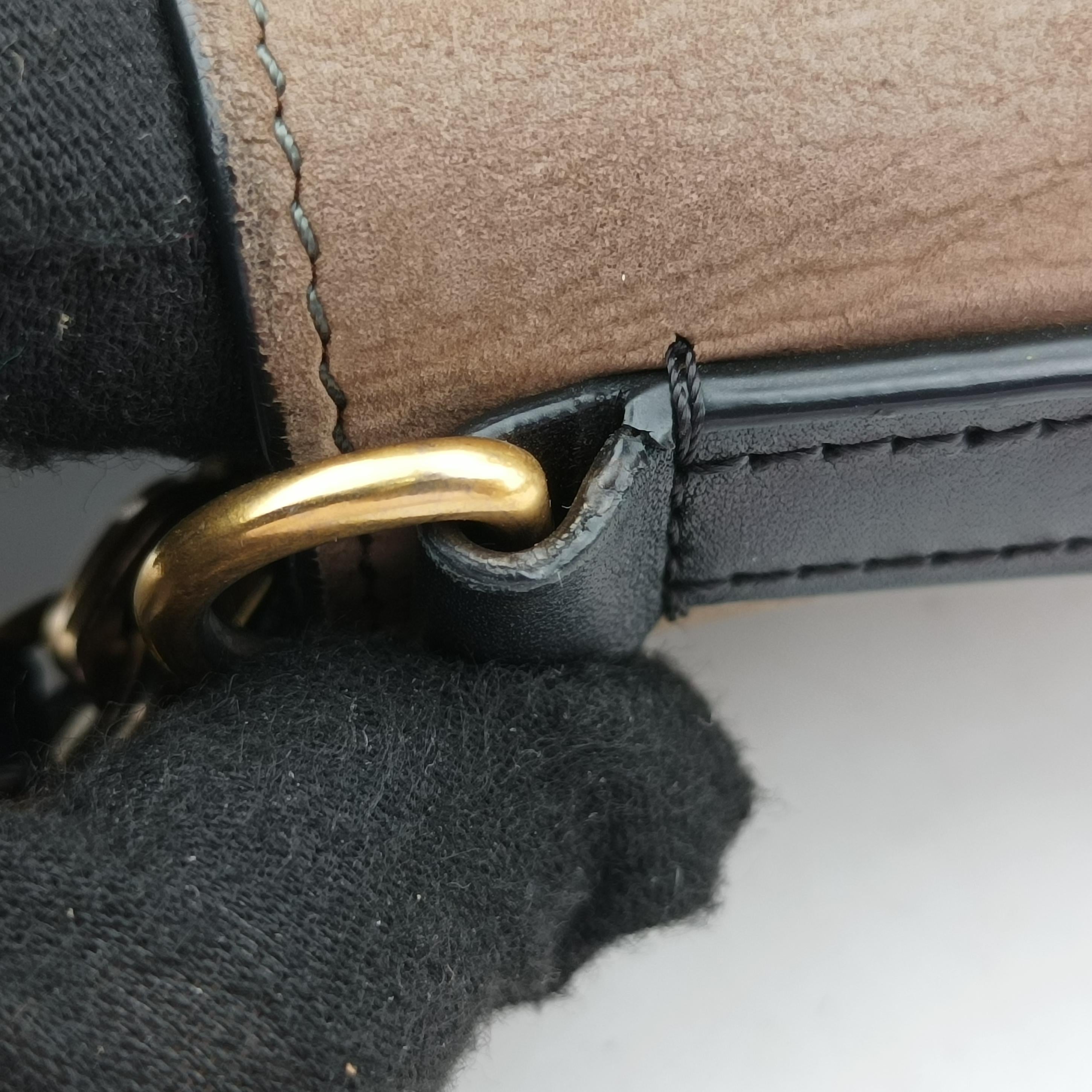 Pre-owned Celine luggage nano shopper Beige×black×yellow Leather  shoulderbag | stylenewstar