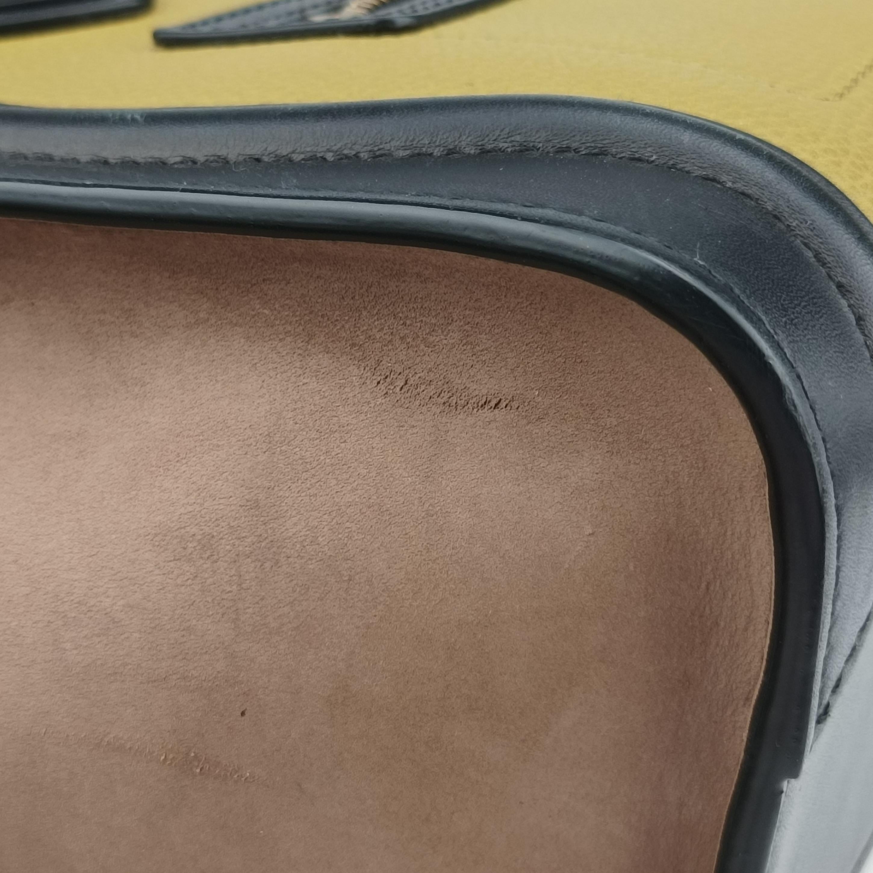 Pre-owned Celine luggage nano shopper Beige×black×yellow Leather  shoulderbag | stylenewstar