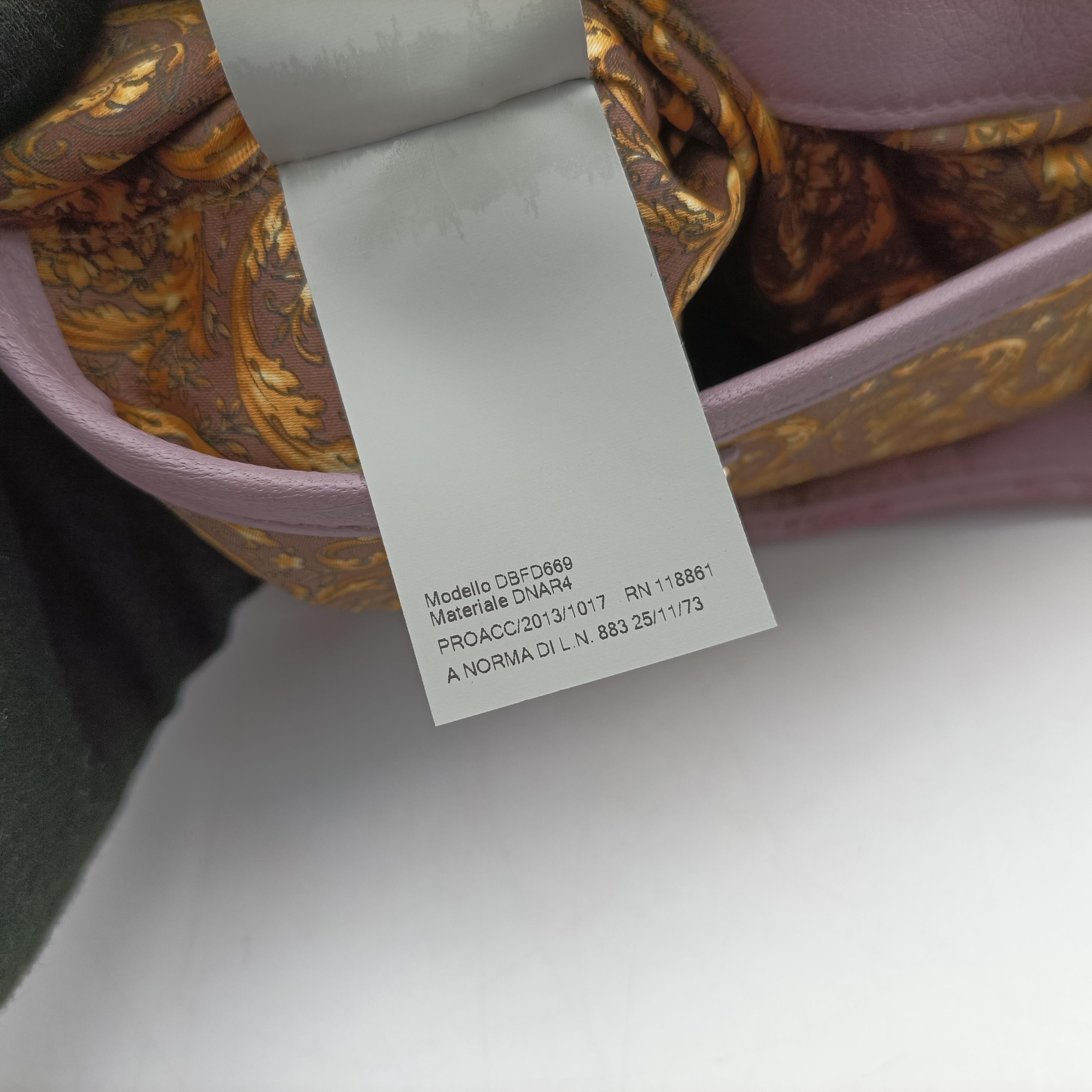 Pre-owned VERSACE Vanitas Medusa Purple leather  shoulderbag | stylenewstar