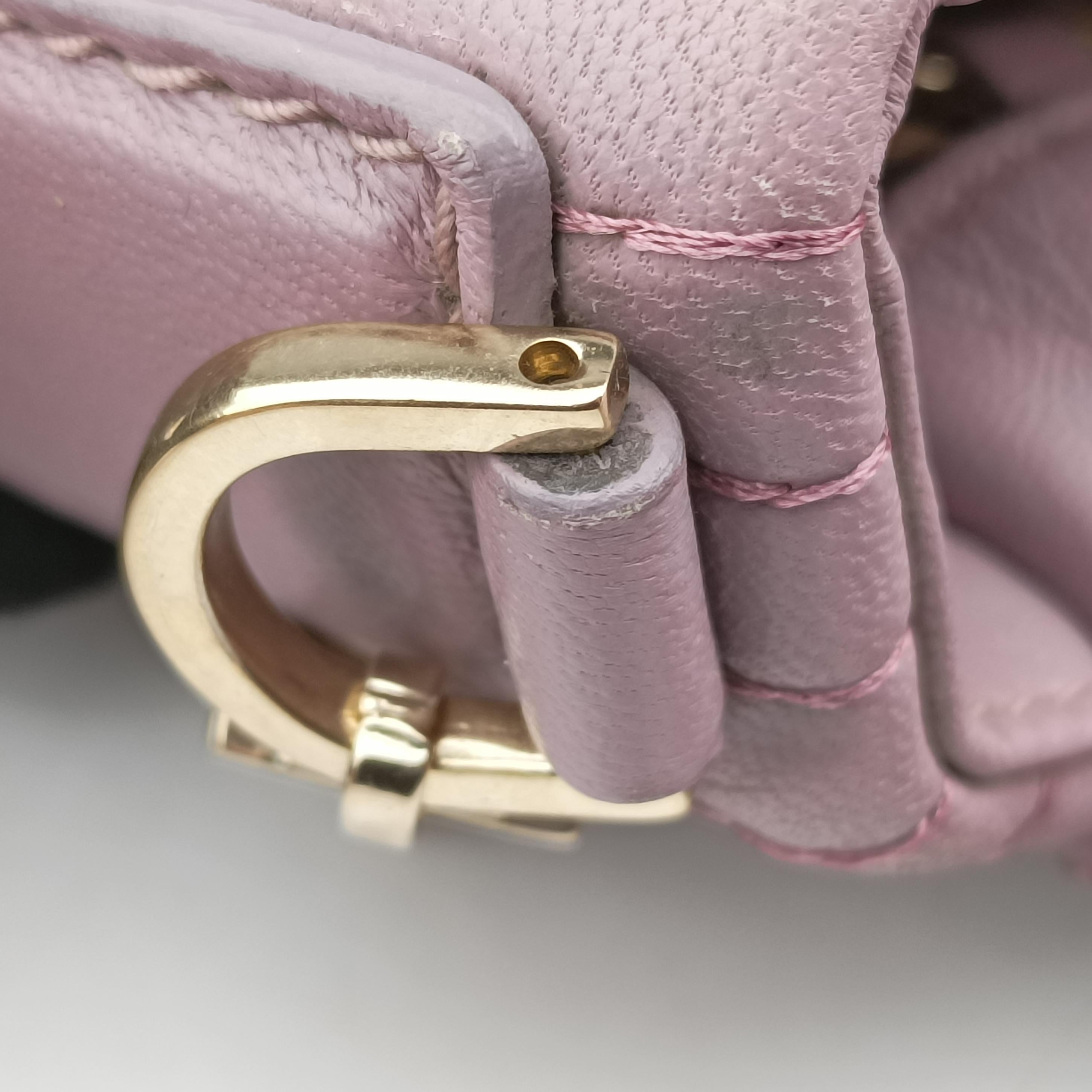 Pre-owned VERSACE Vanitas Medusa Purple leather  shoulderbag | stylenewstar