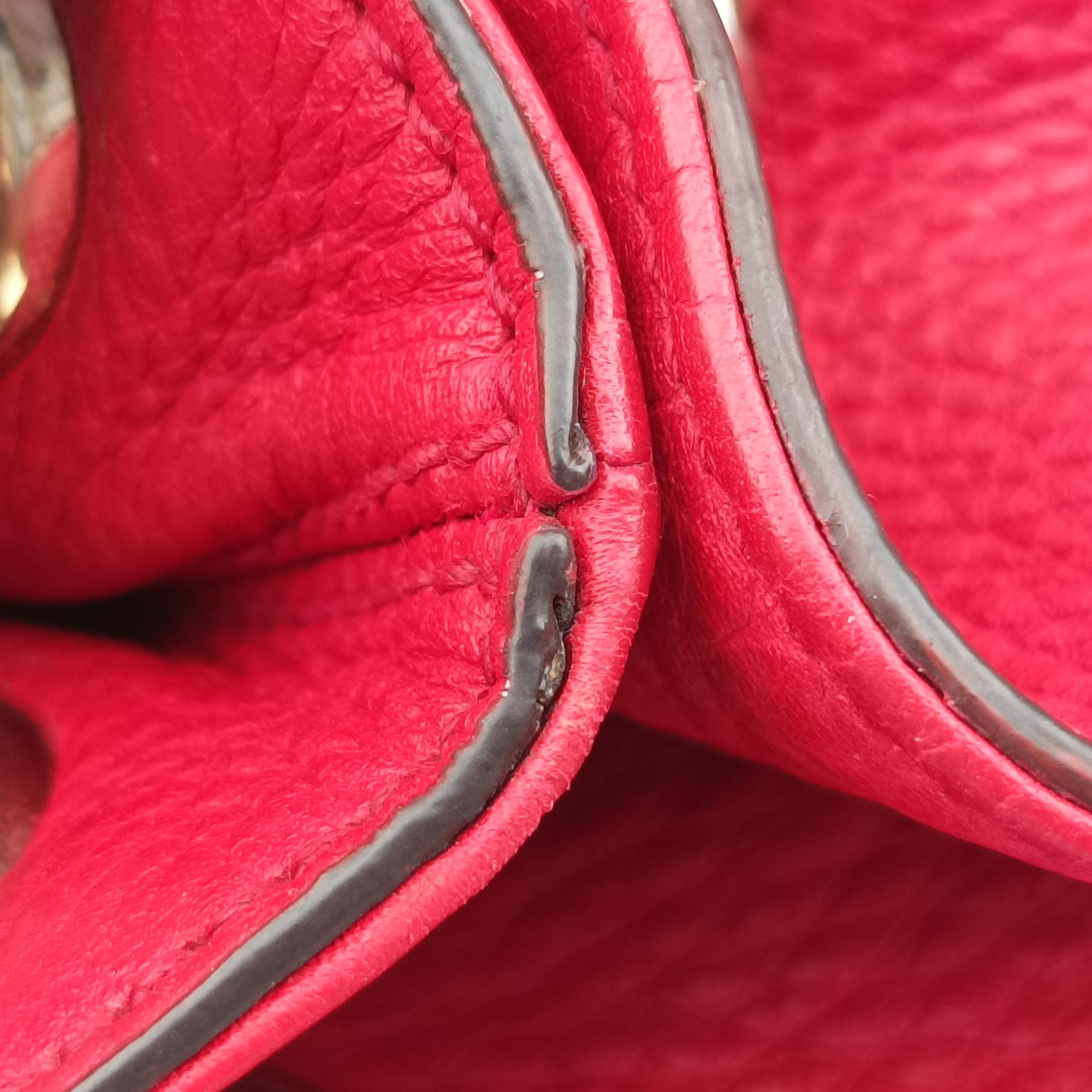 Pre-owned Gucci Soho Red Leather 308982 shoulderbag | stylenewstar