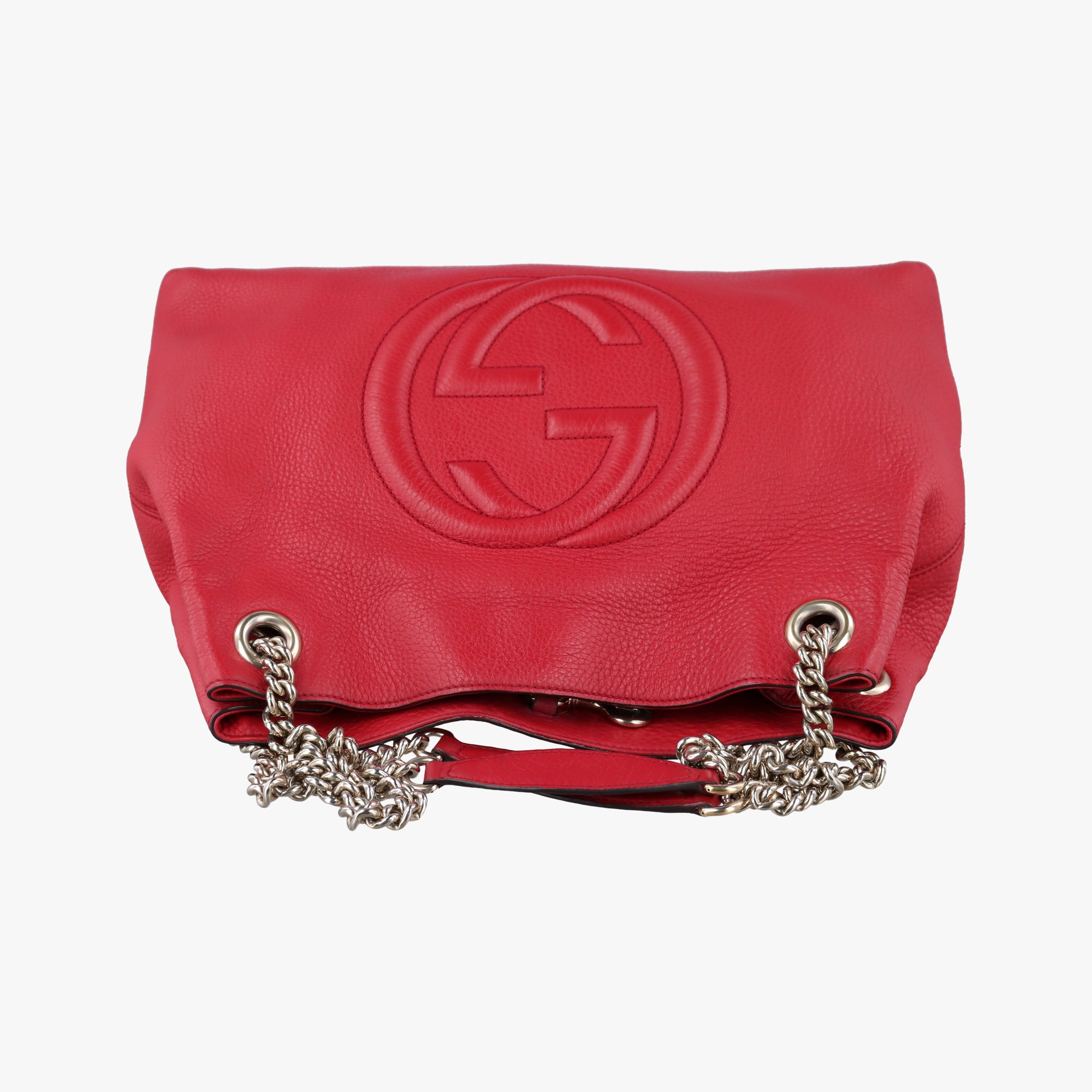 Pre-owned Gucci Soho Red Leather 308982 shoulderbag | stylenewstar