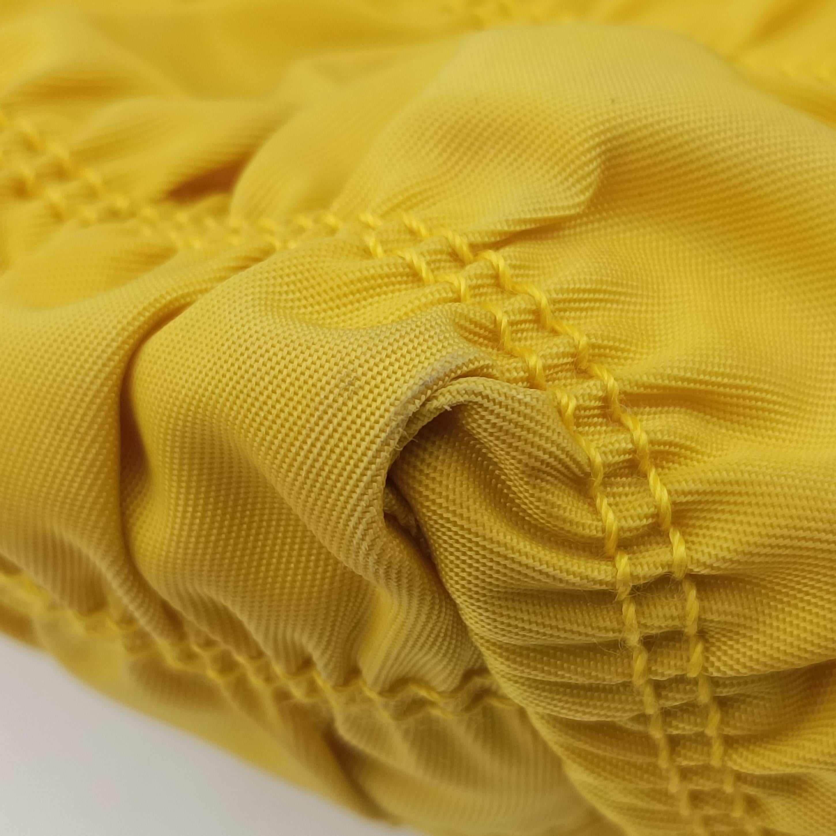 Secondhand Prada Tessuto Gaufre Yellow nylon  shoulderbag | stylenewstar