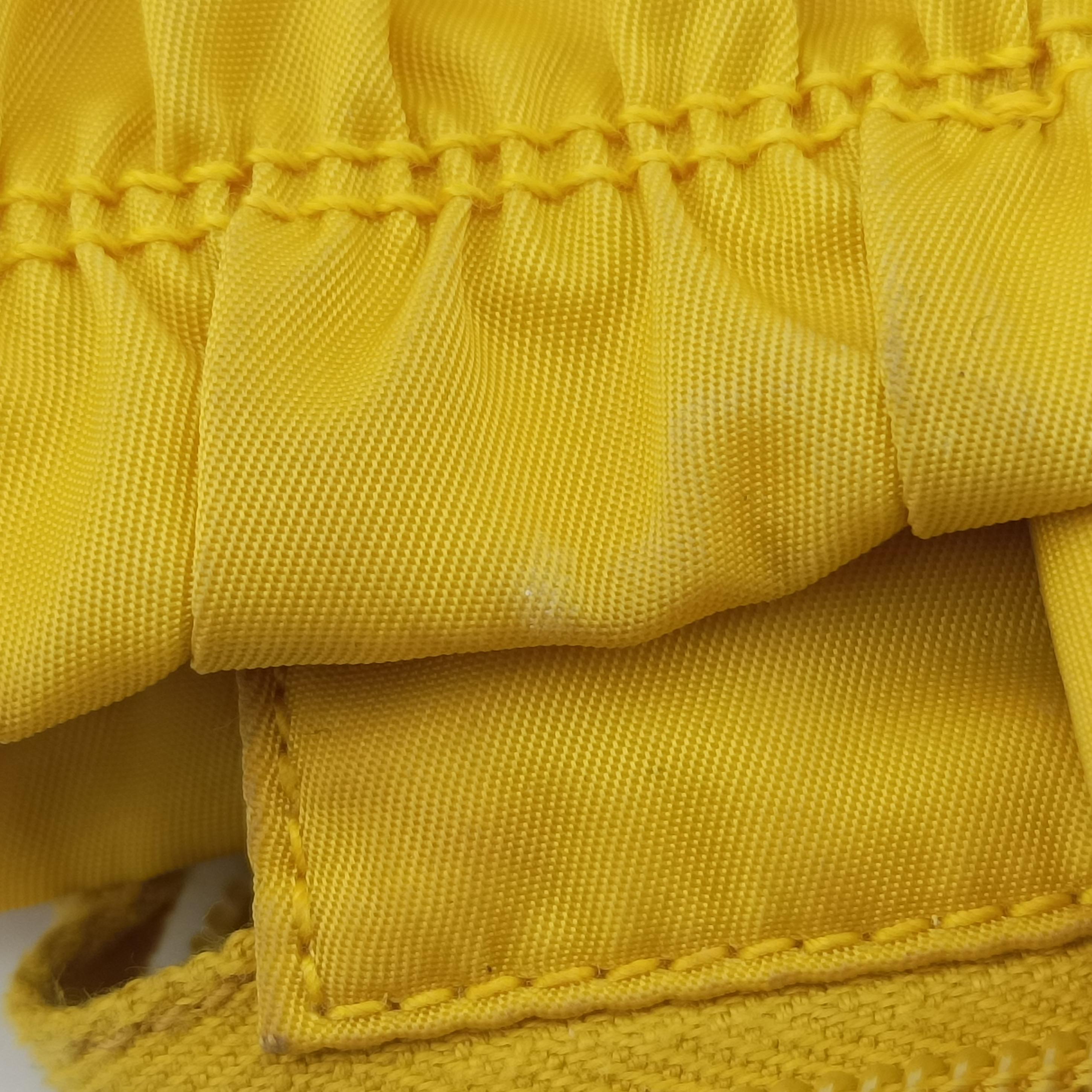 Secondhand Prada Tessuto Gaufre Yellow nylon  shoulderbag | stylenewstar