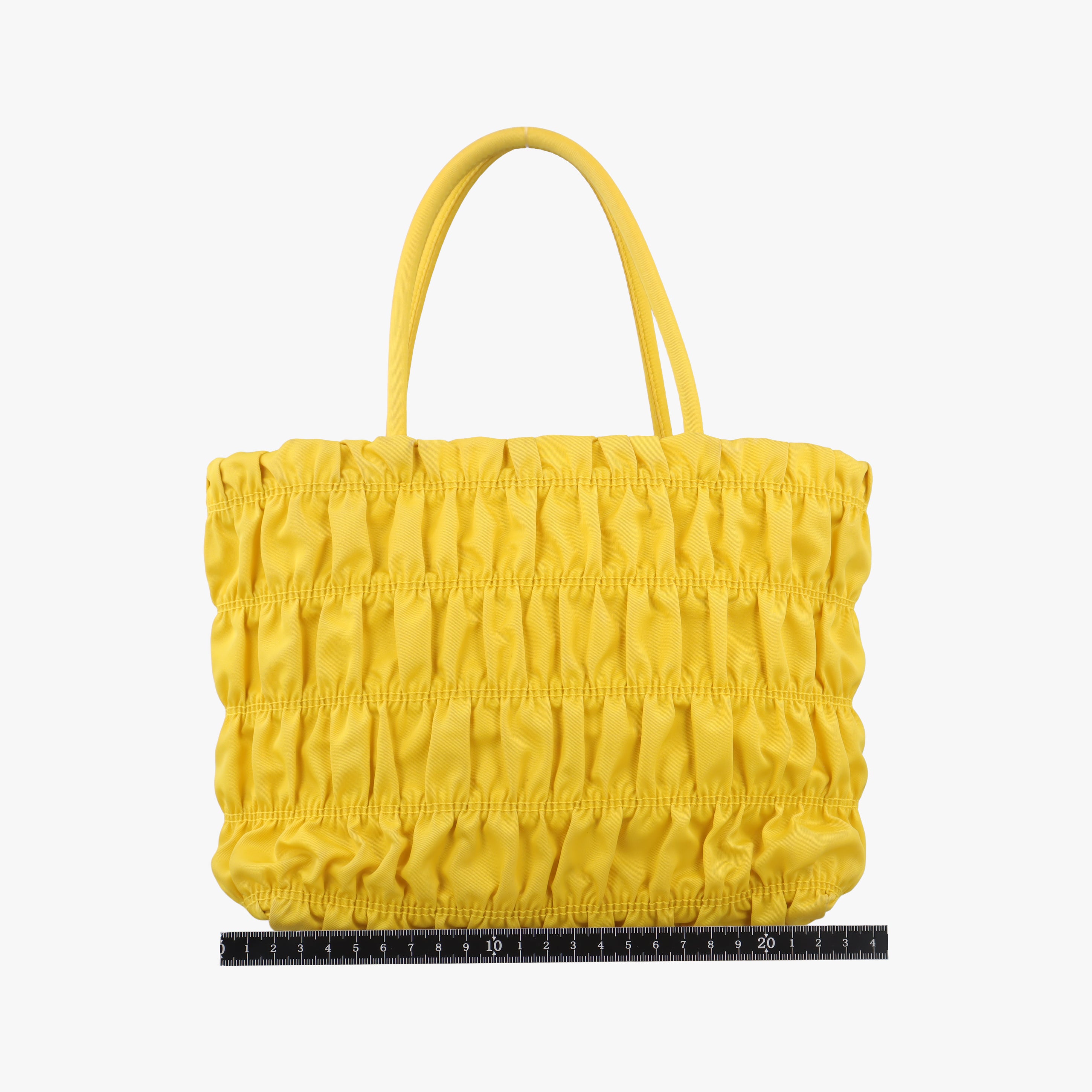 Secondhand Prada Tessuto Gaufre Yellow nylon  shoulderbag | stylenewstar