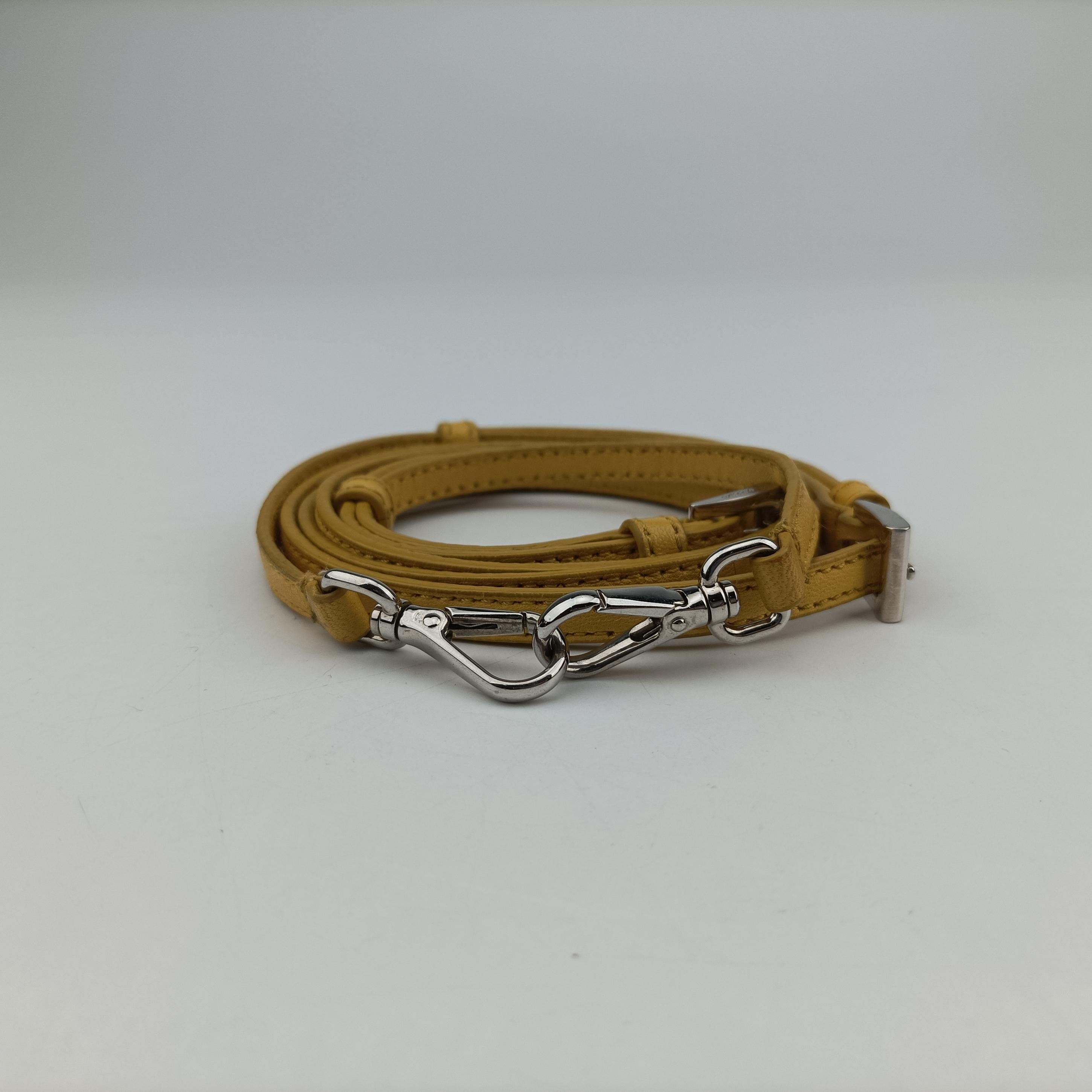 Secondhand Prada Tessuto Gaufre Yellow nylon  shoulderbag | stylenewstar