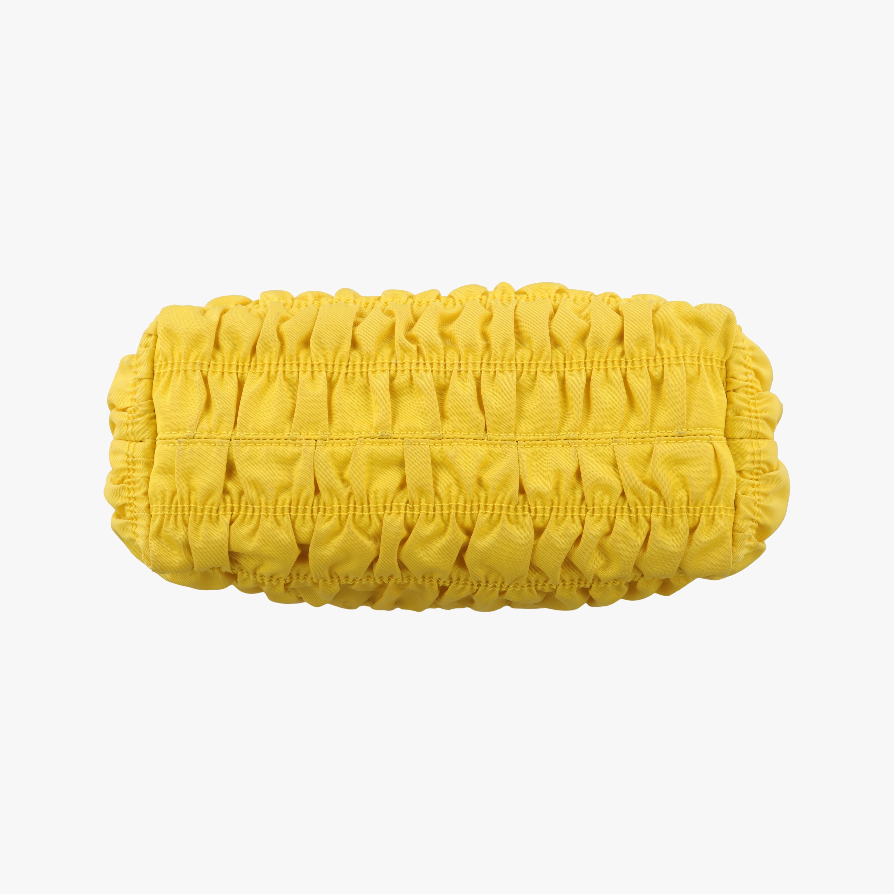 Secondhand Prada Tessuto Gaufre Yellow nylon  shoulderbag | stylenewstar