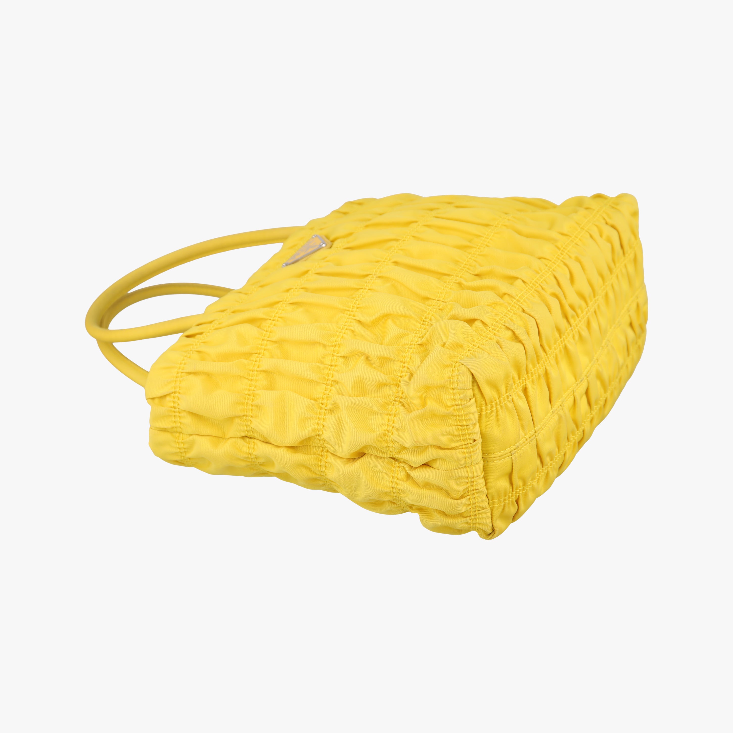 Secondhand Prada Tessuto Gaufre Yellow nylon  shoulderbag | stylenewstar