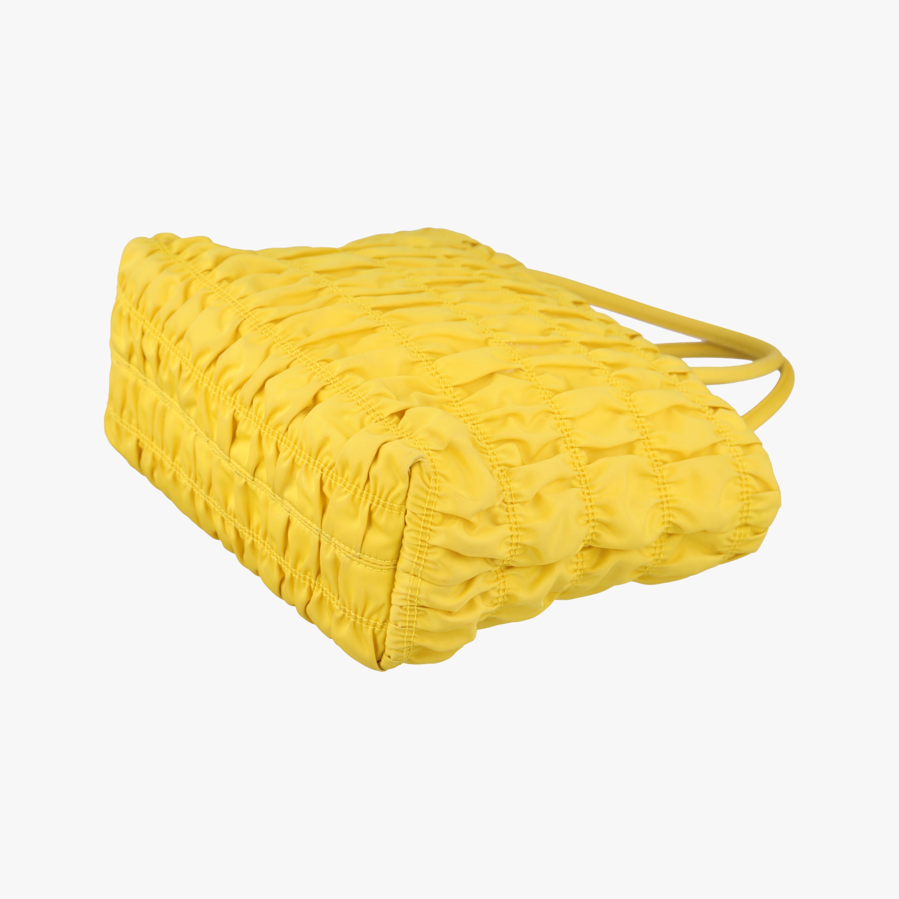 Secondhand Prada Tessuto Gaufre Yellow nylon  shoulderbag | stylenewstar