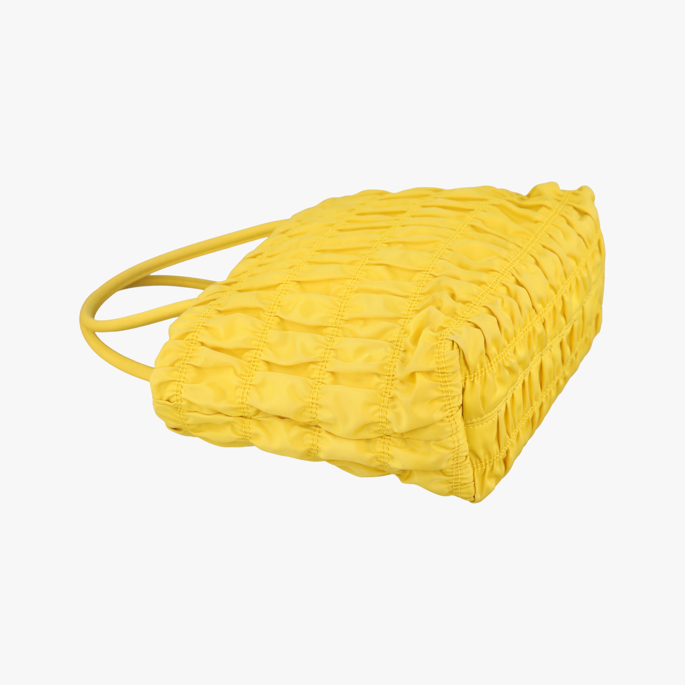 Secondhand Prada Tessuto Gaufre Yellow nylon  shoulderbag | stylenewstar