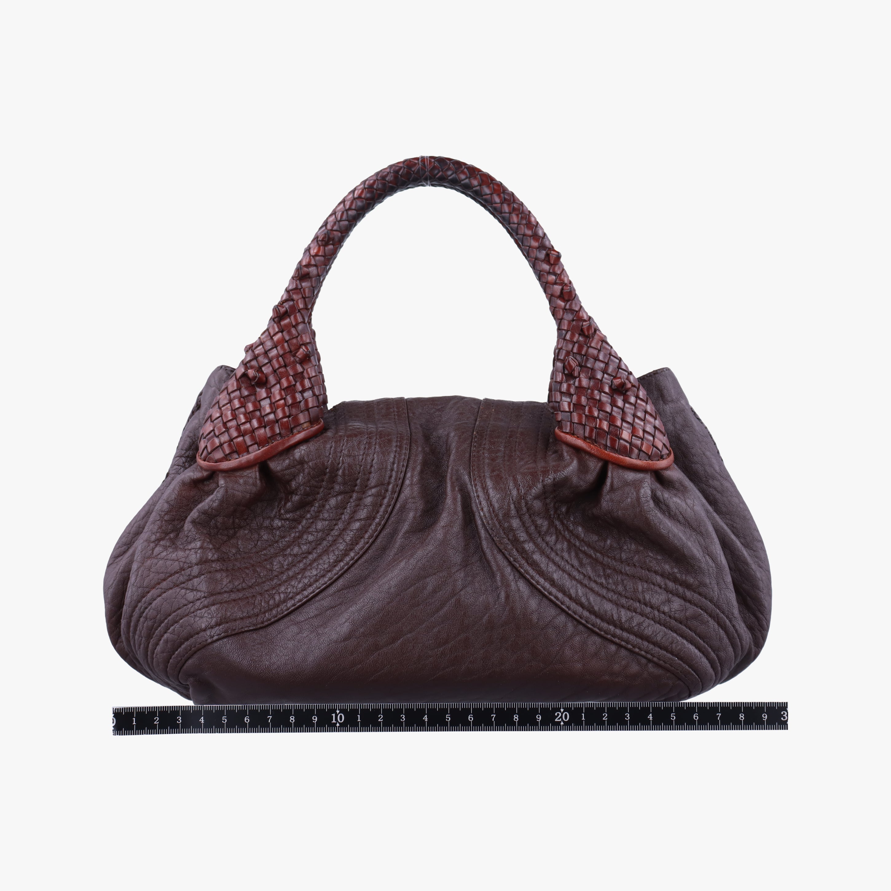 Pre-owned Fendi Spy Bag Brown Leather 8BR589 handbag | stylenewstar