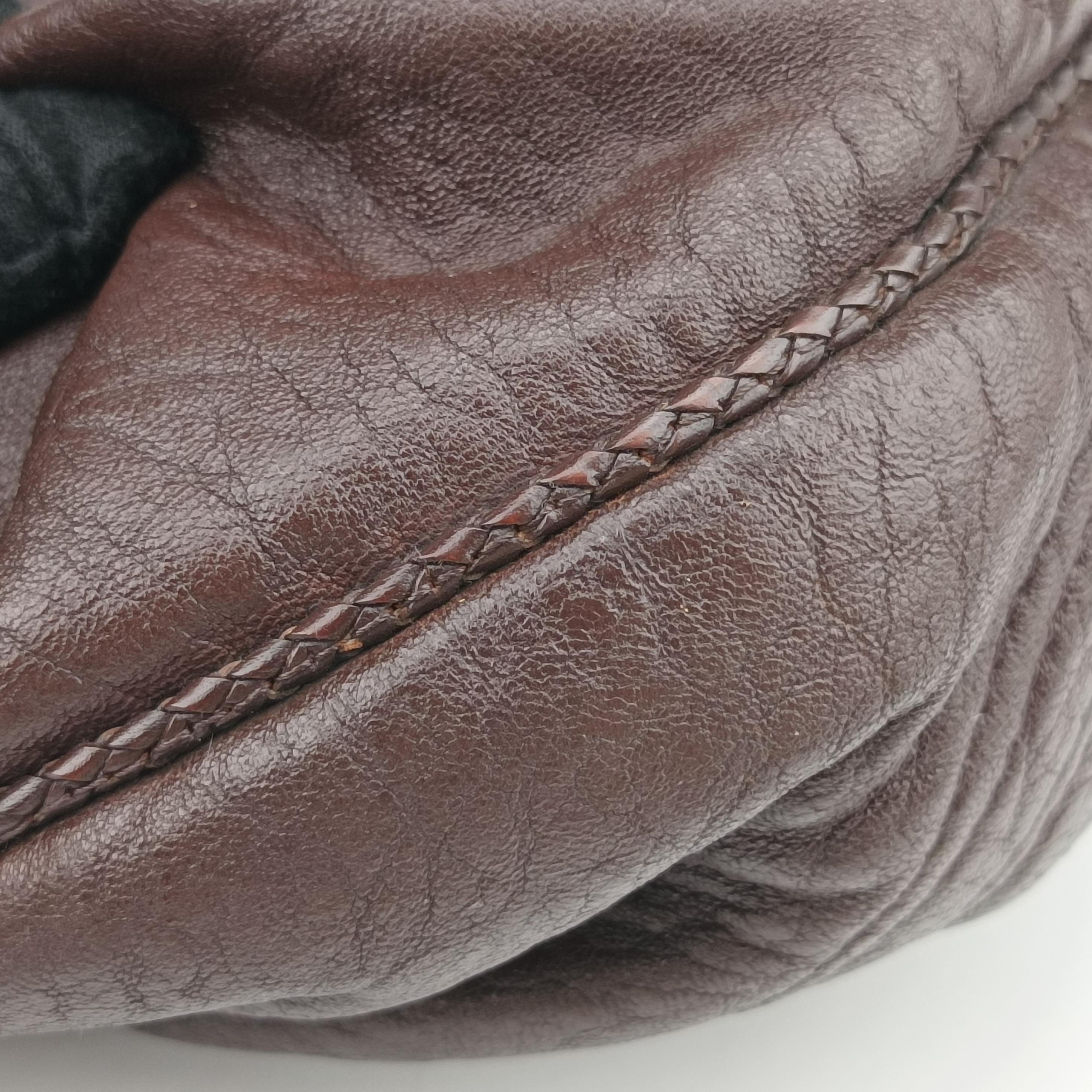 Pre-owned Fendi Spy Bag Brown Leather 8BR589 handbag | stylenewstar