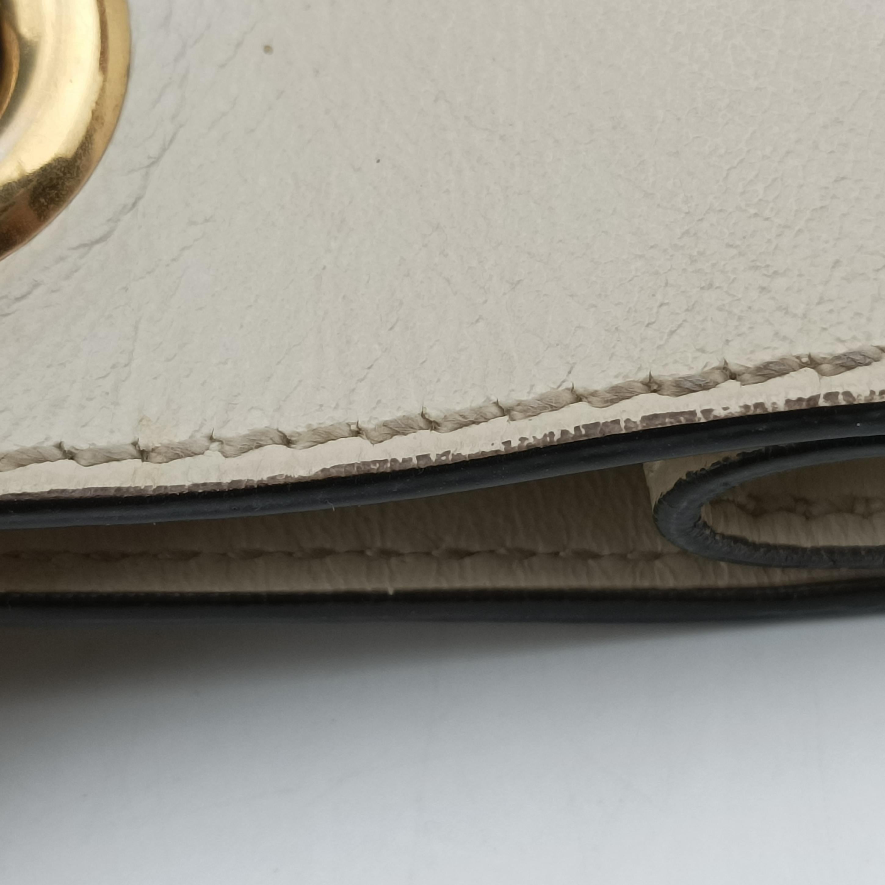 Pre-owned Gucci Rajah White Leather 537219 shoulderbag | stylenewstar