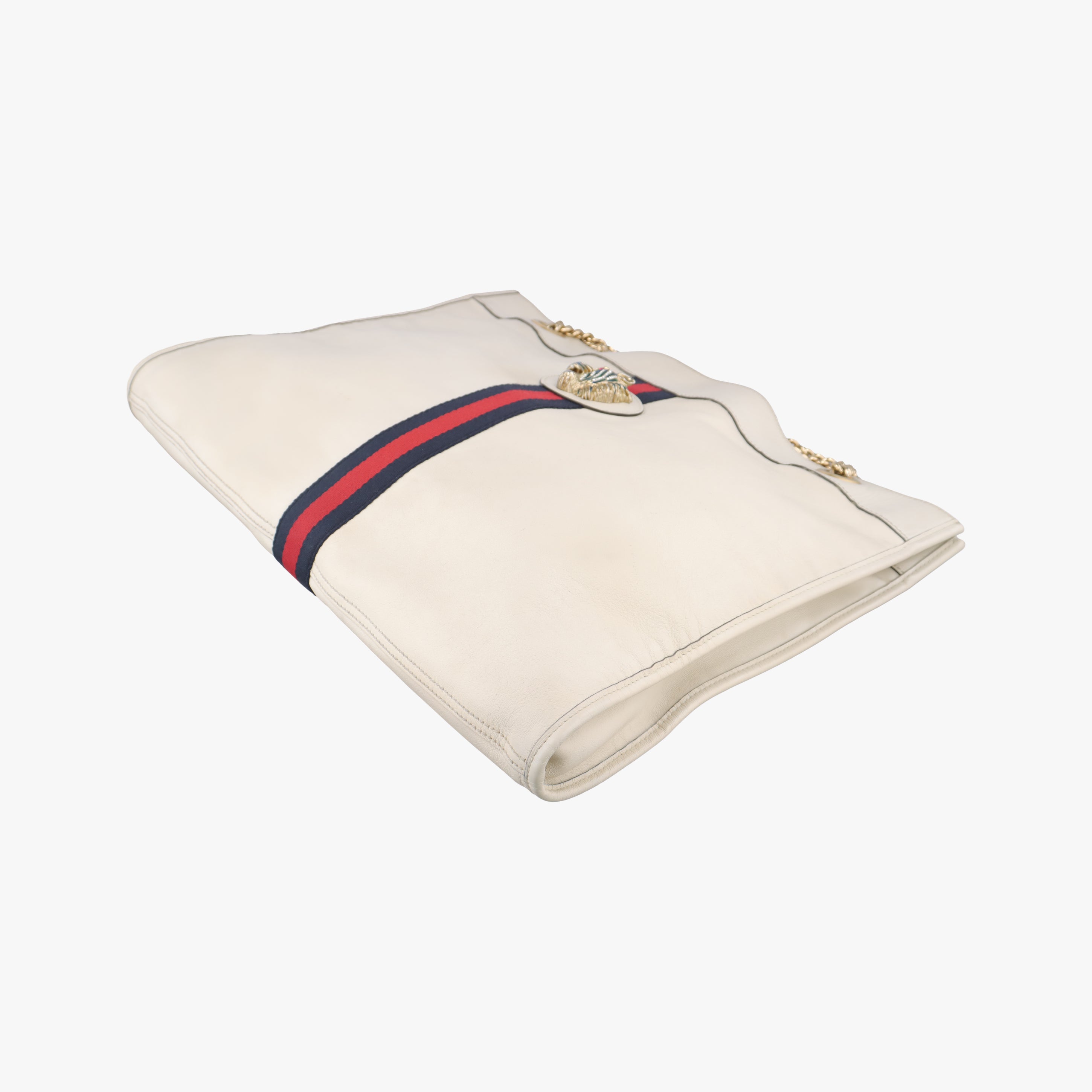 Pre-owned Gucci Rajah White Leather 537219 shoulderbag | stylenewstar