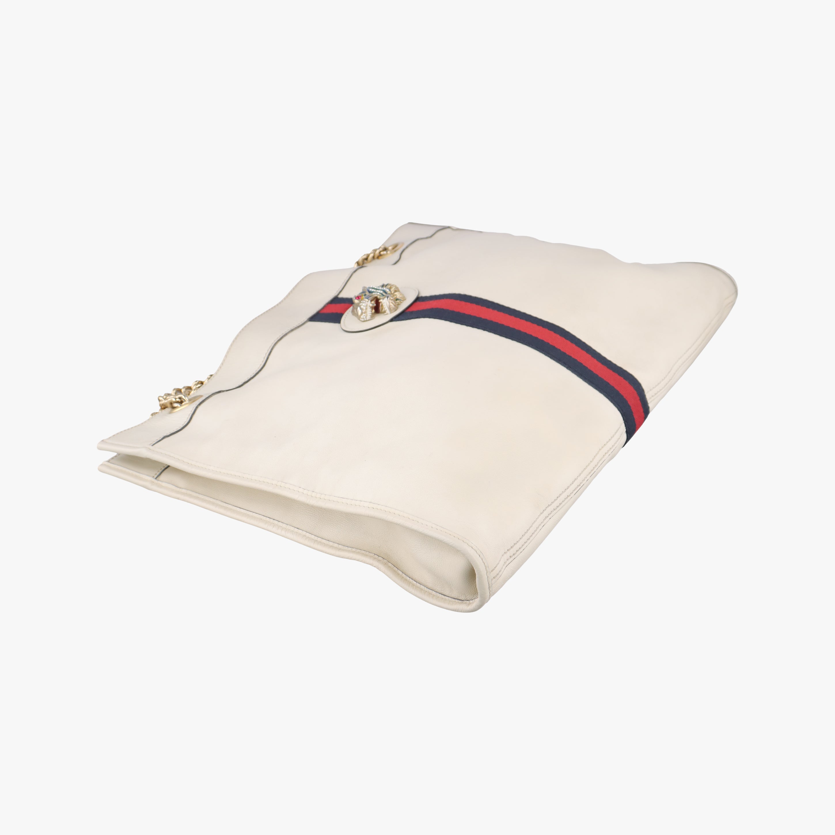 Pre-owned Gucci Rajah White Leather 537219 shoulderbag | stylenewstar