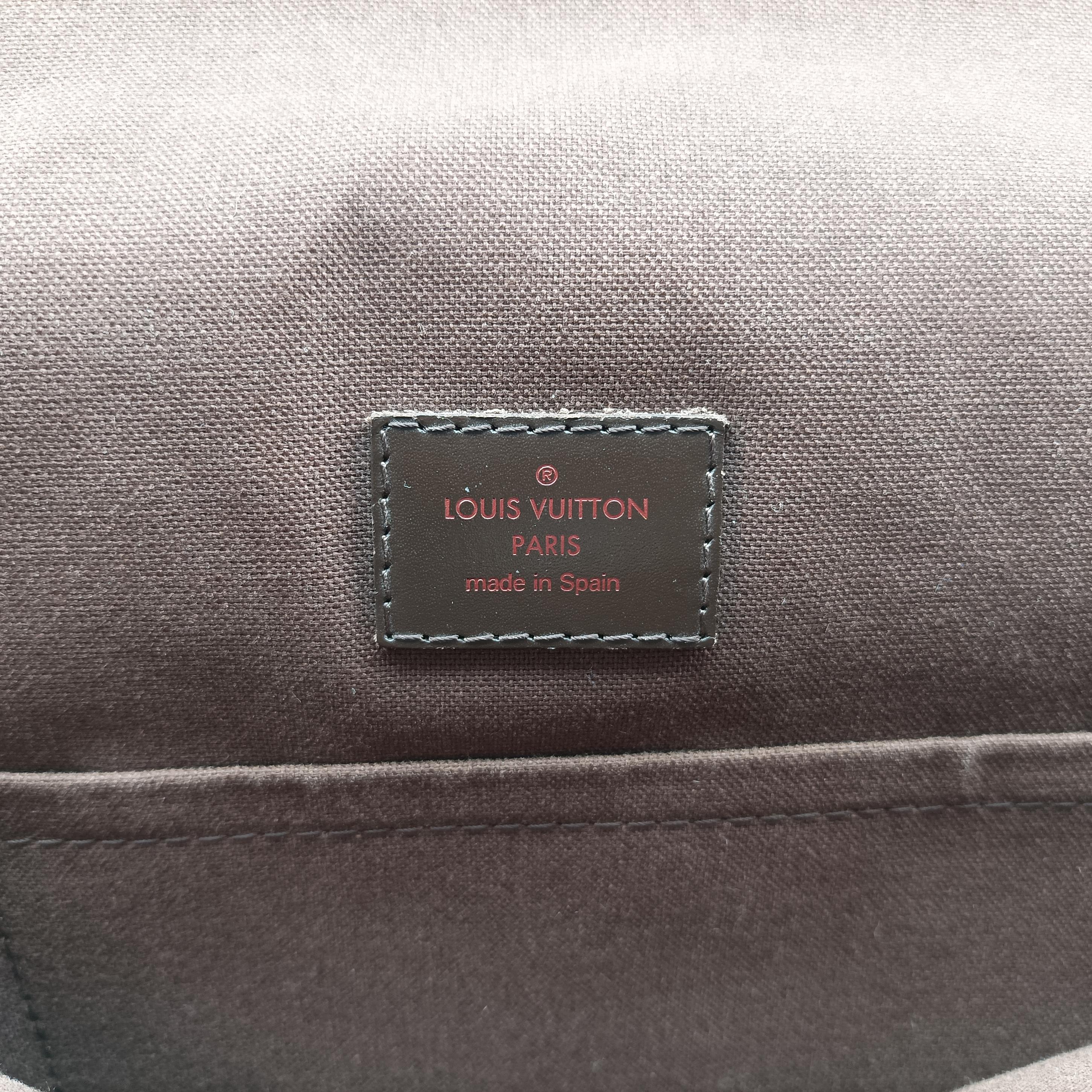 Pre-owned Louis Vuitton BROOKLYN MM EBENE Damier Canvas N51211 shoulderbag | stylenewstar