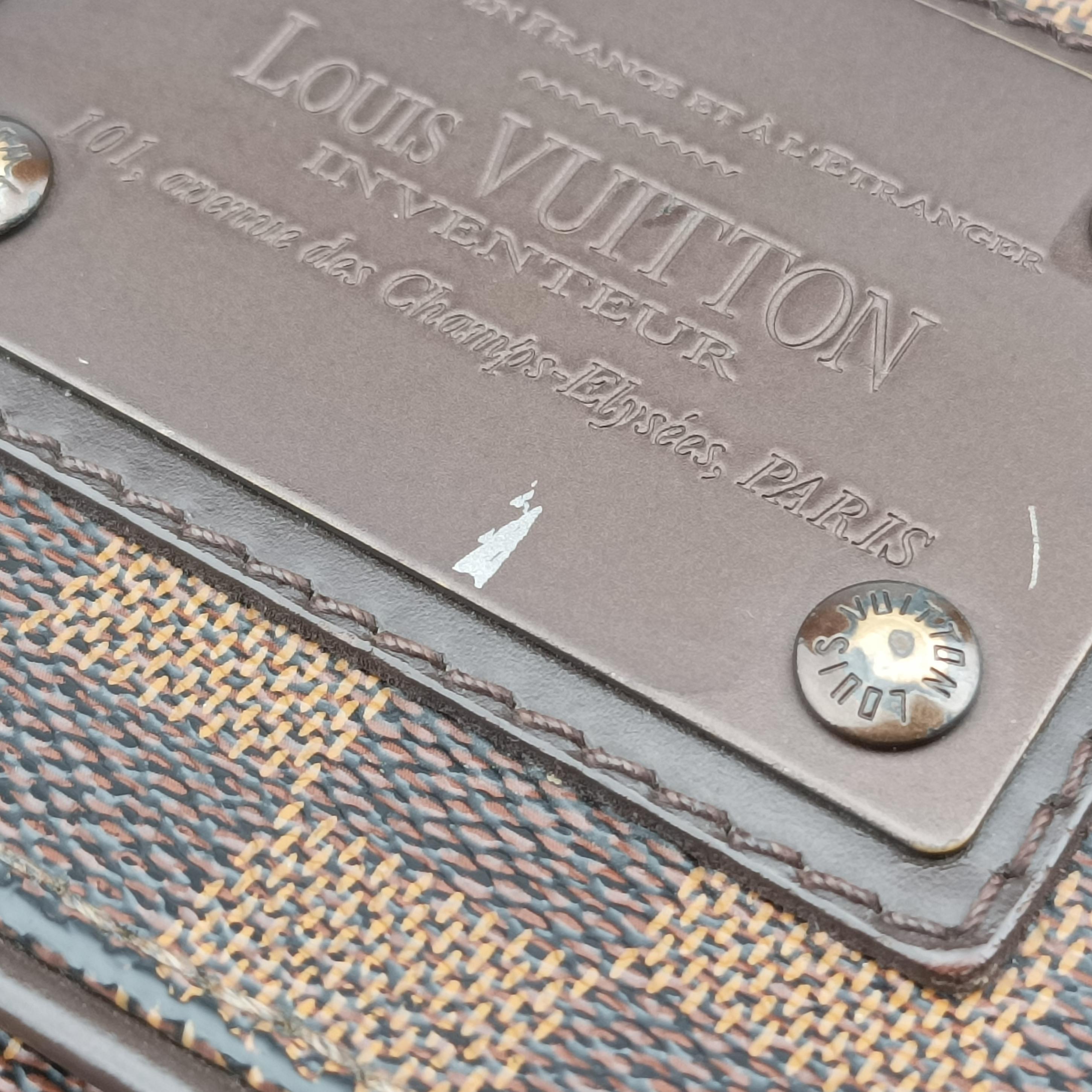 Pre-owned Louis Vuitton BROOKLYN MM EBENE Damier Canvas N51211 shoulderbag | stylenewstar