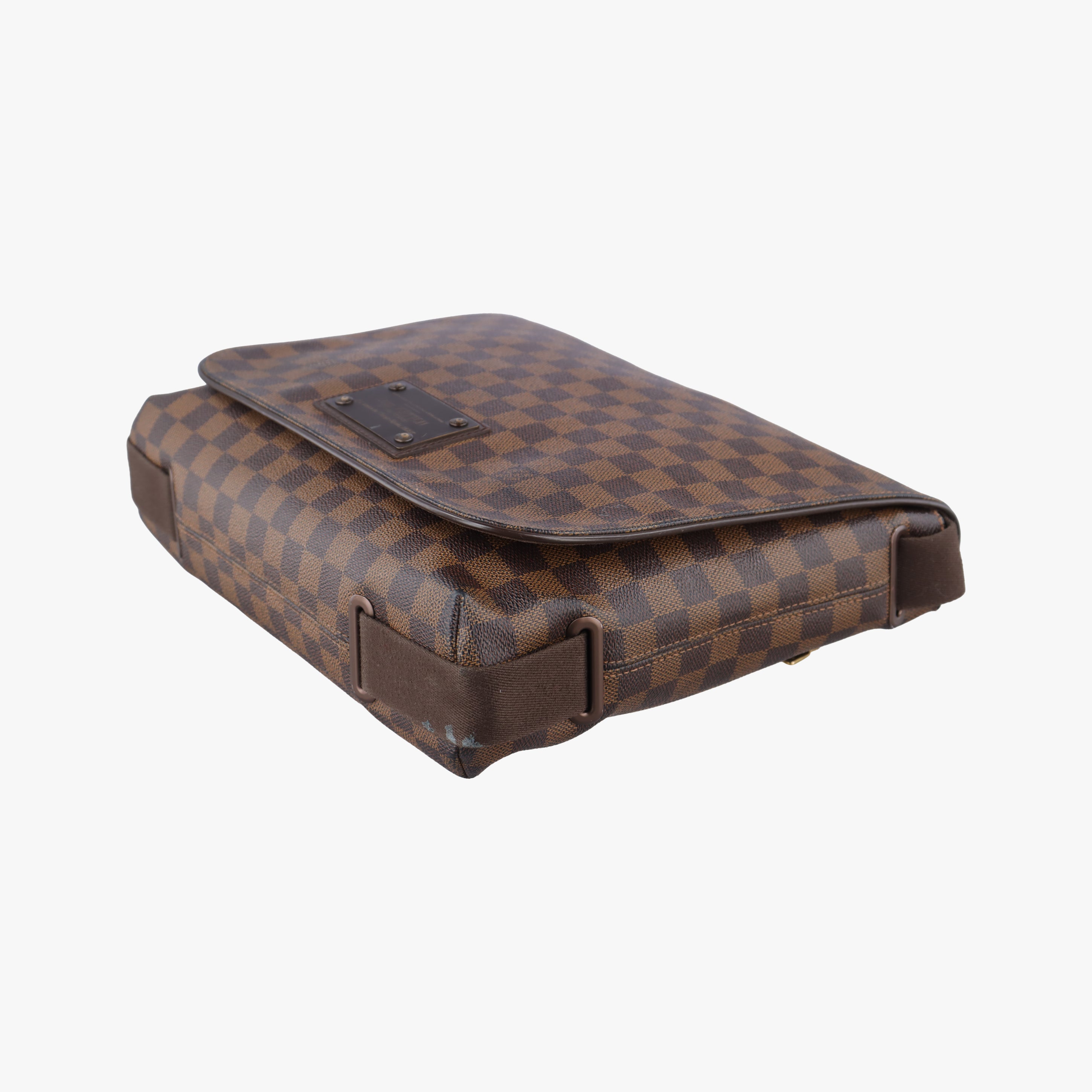 Pre-owned Louis Vuitton BROOKLYN MM EBENE Damier Canvas N51211 shoulderbag | stylenewstar