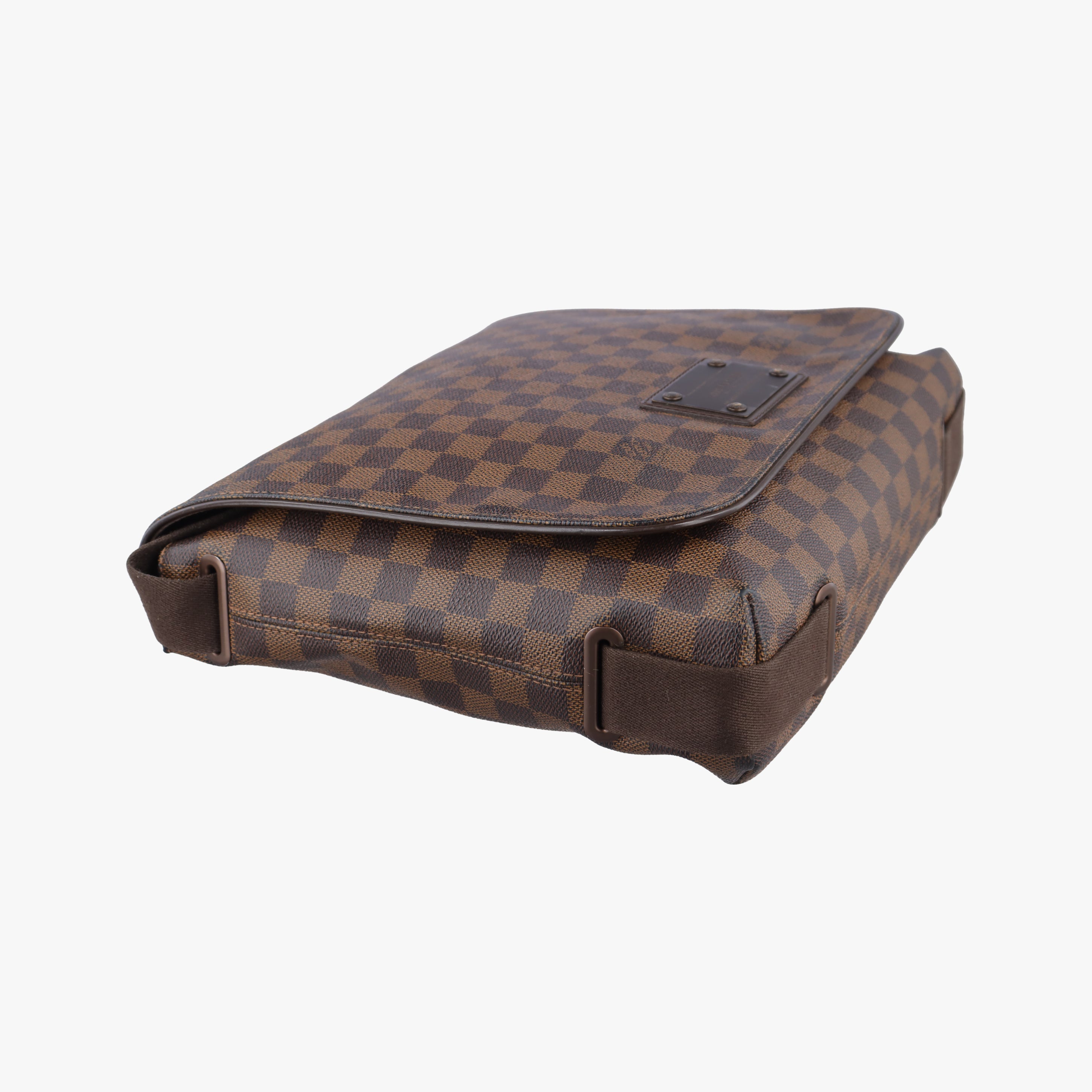 Pre-owned Louis Vuitton BROOKLYN MM EBENE Damier Canvas N51211 shoulderbag | stylenewstar