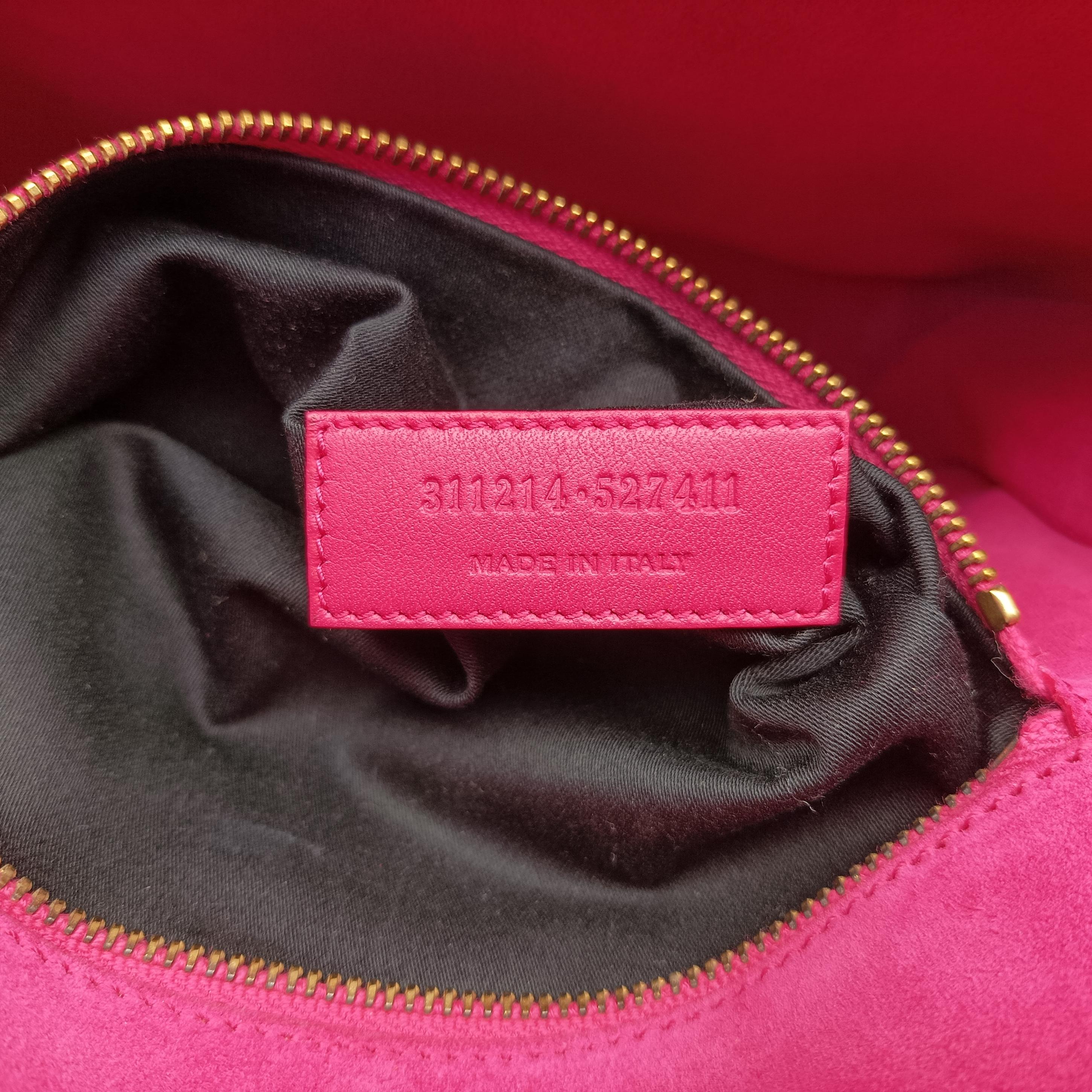 Pre-owned Yves Saint Laurent Y Ligne Pink Leather 311214 shoulderbag | stylenewstar