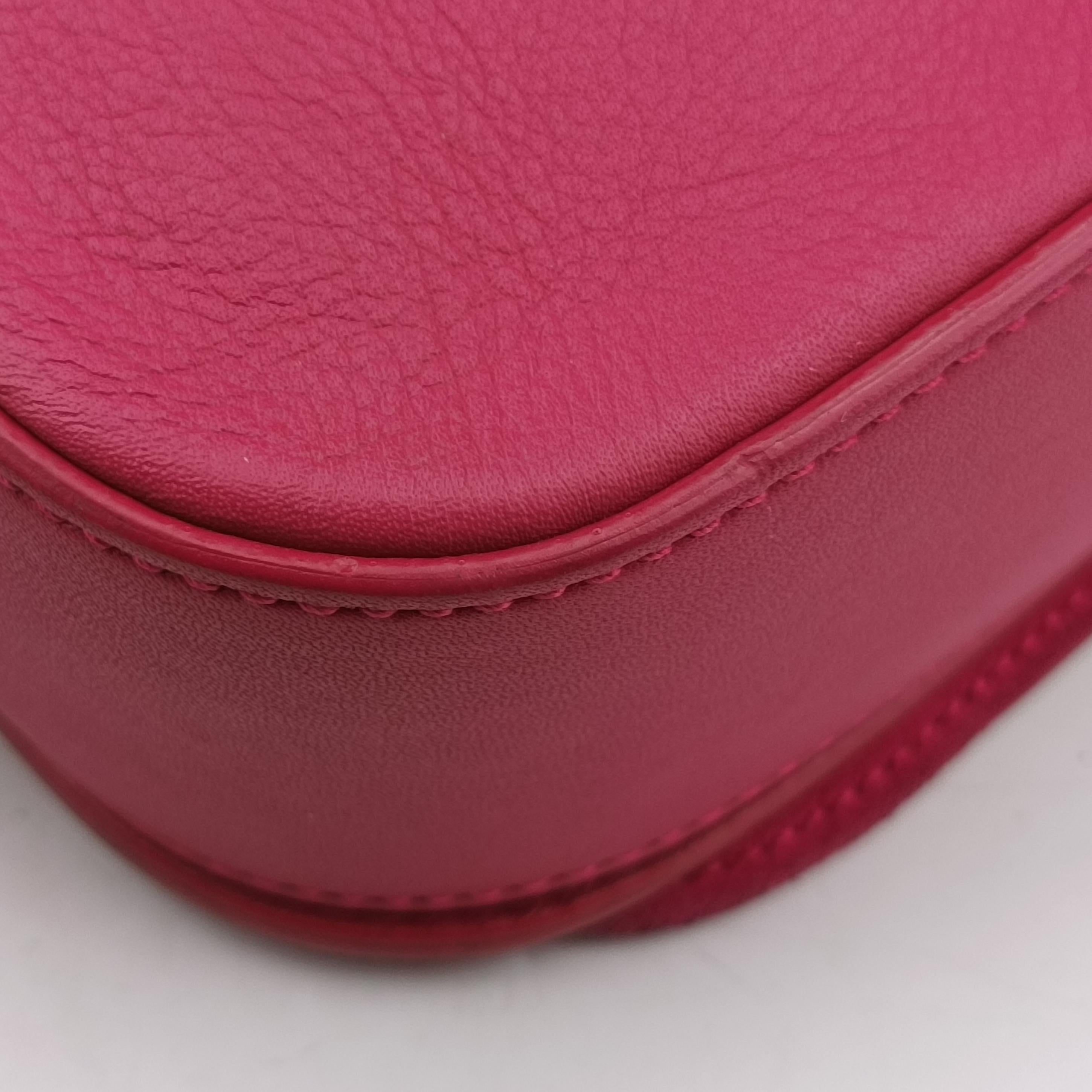 Pre-owned Yves Saint Laurent Y Ligne Pink Leather 311214 shoulderbag | stylenewstar