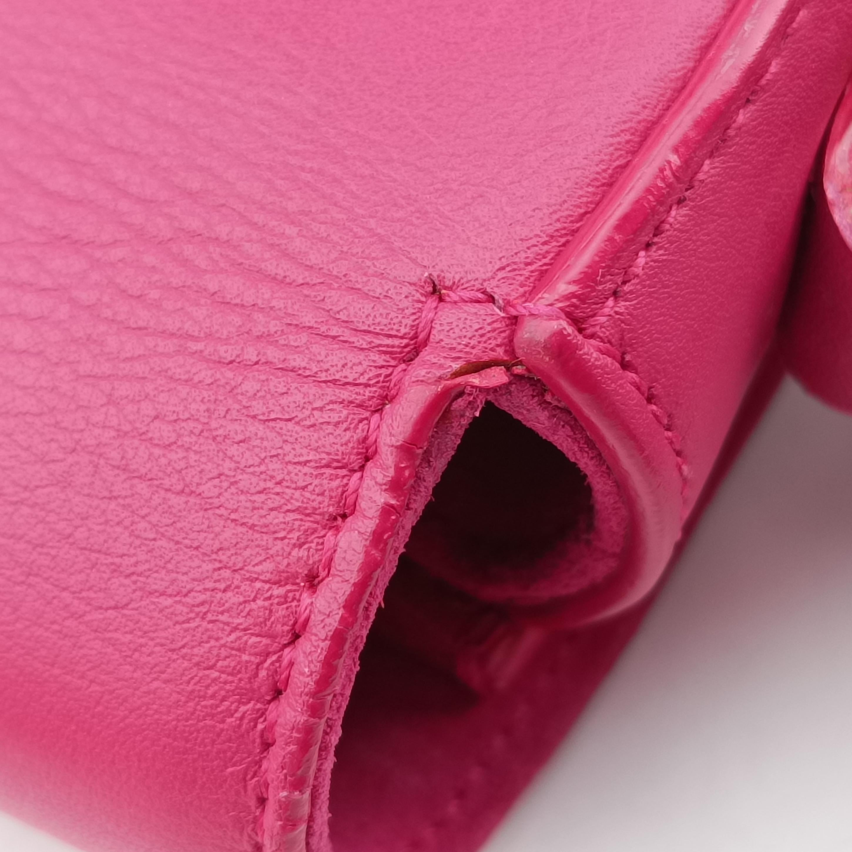 Pre-owned Yves Saint Laurent Y Ligne Pink Leather 311214 shoulderbag | stylenewstar