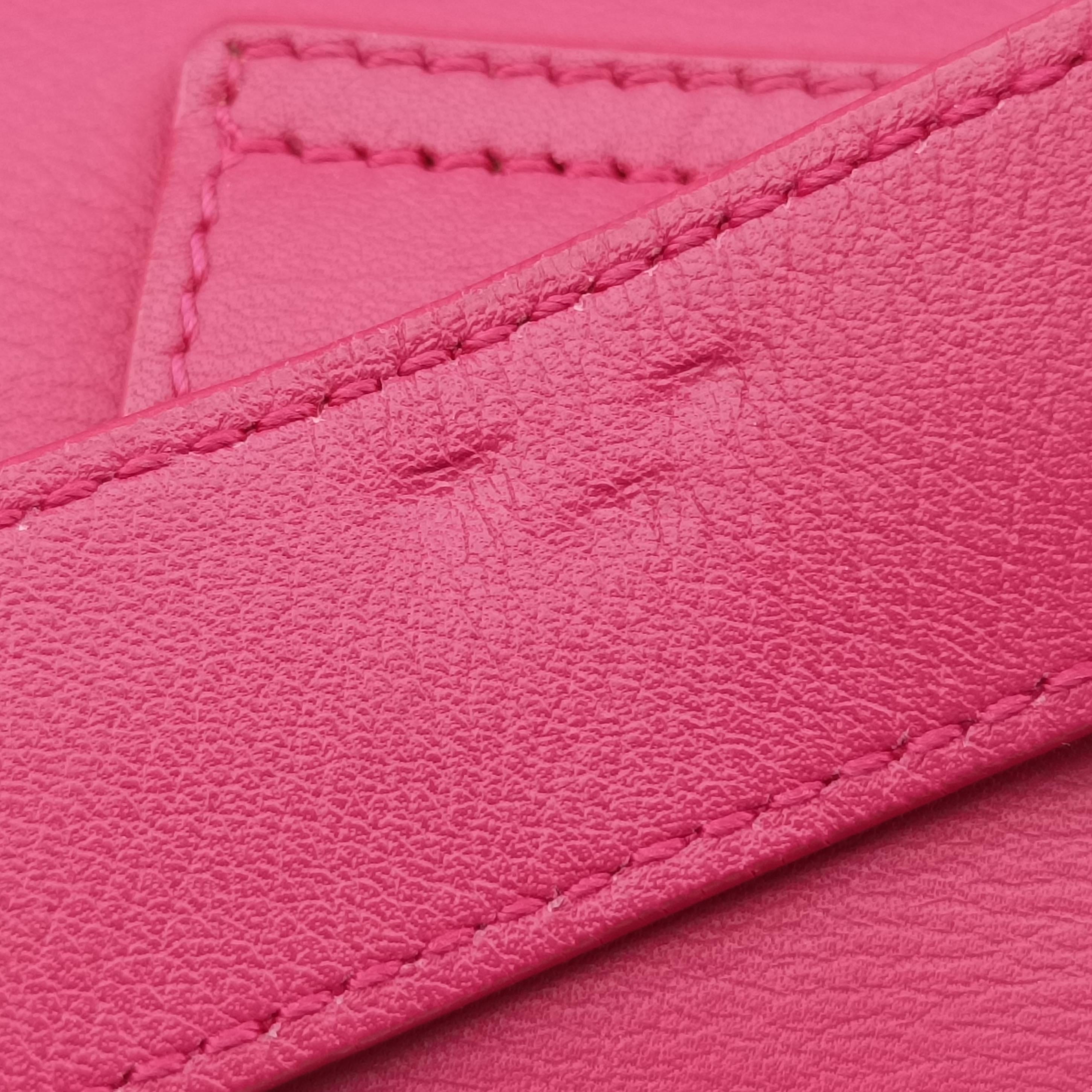 Pre-owned Yves Saint Laurent Y Ligne Pink Leather 311214 shoulderbag | stylenewstar