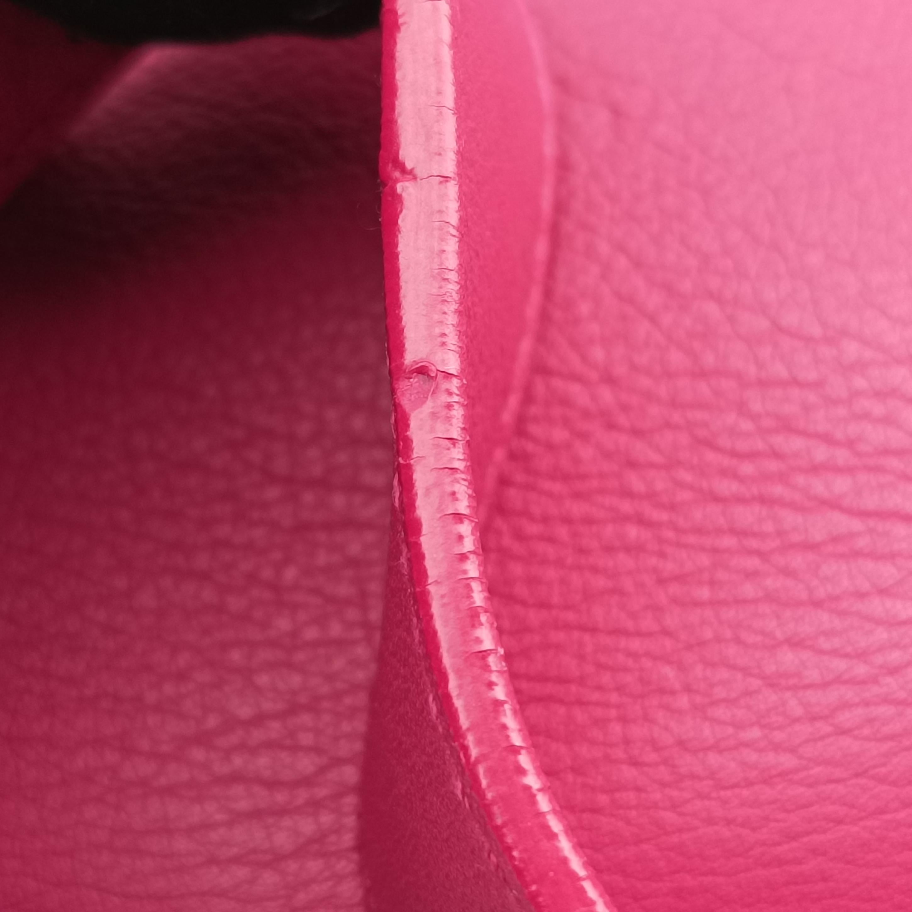 Pre-owned Yves Saint Laurent Y Ligne Pink Leather 311214 shoulderbag | stylenewstar