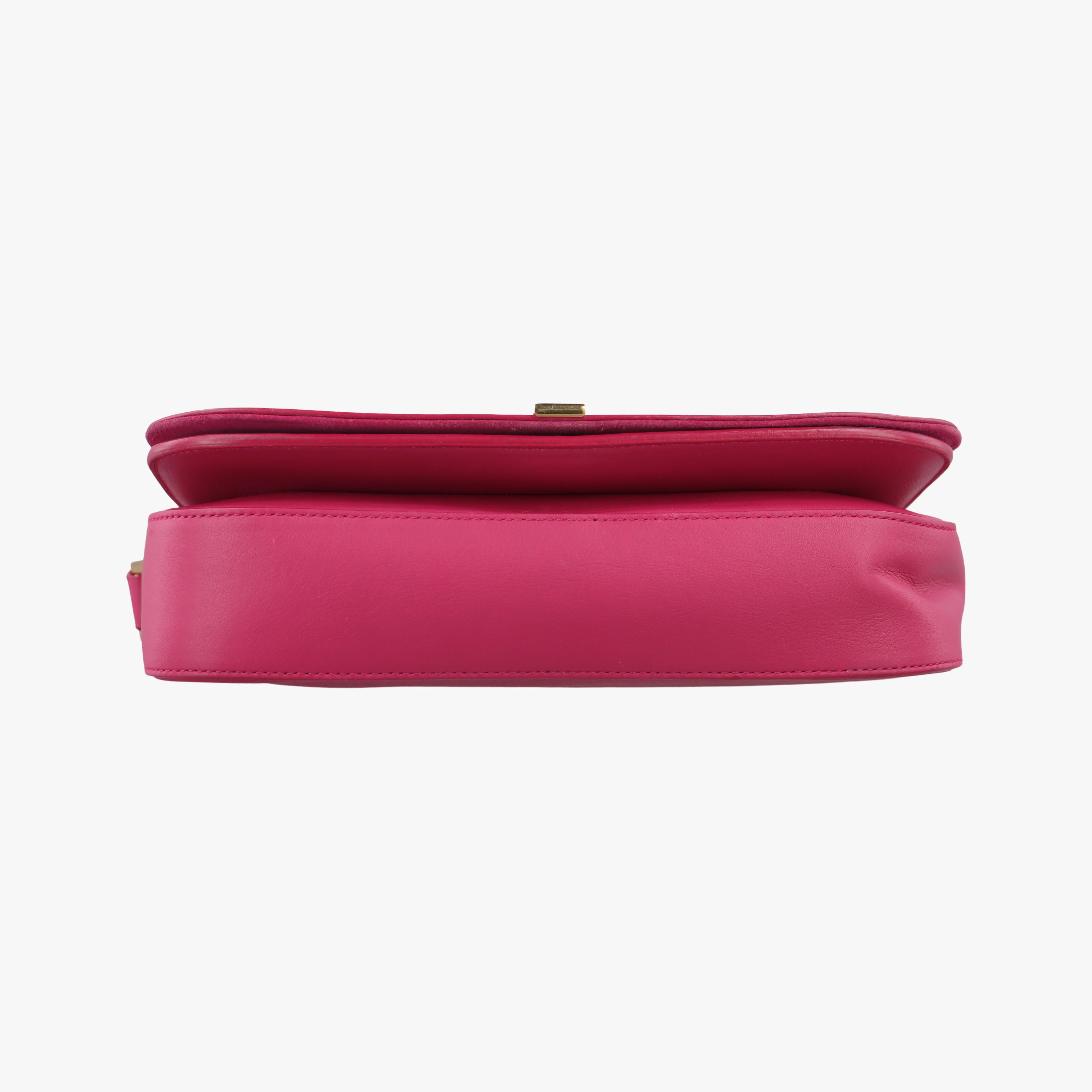 Pre-owned Yves Saint Laurent Y Ligne Pink Leather 311214 shoulderbag | stylenewstar