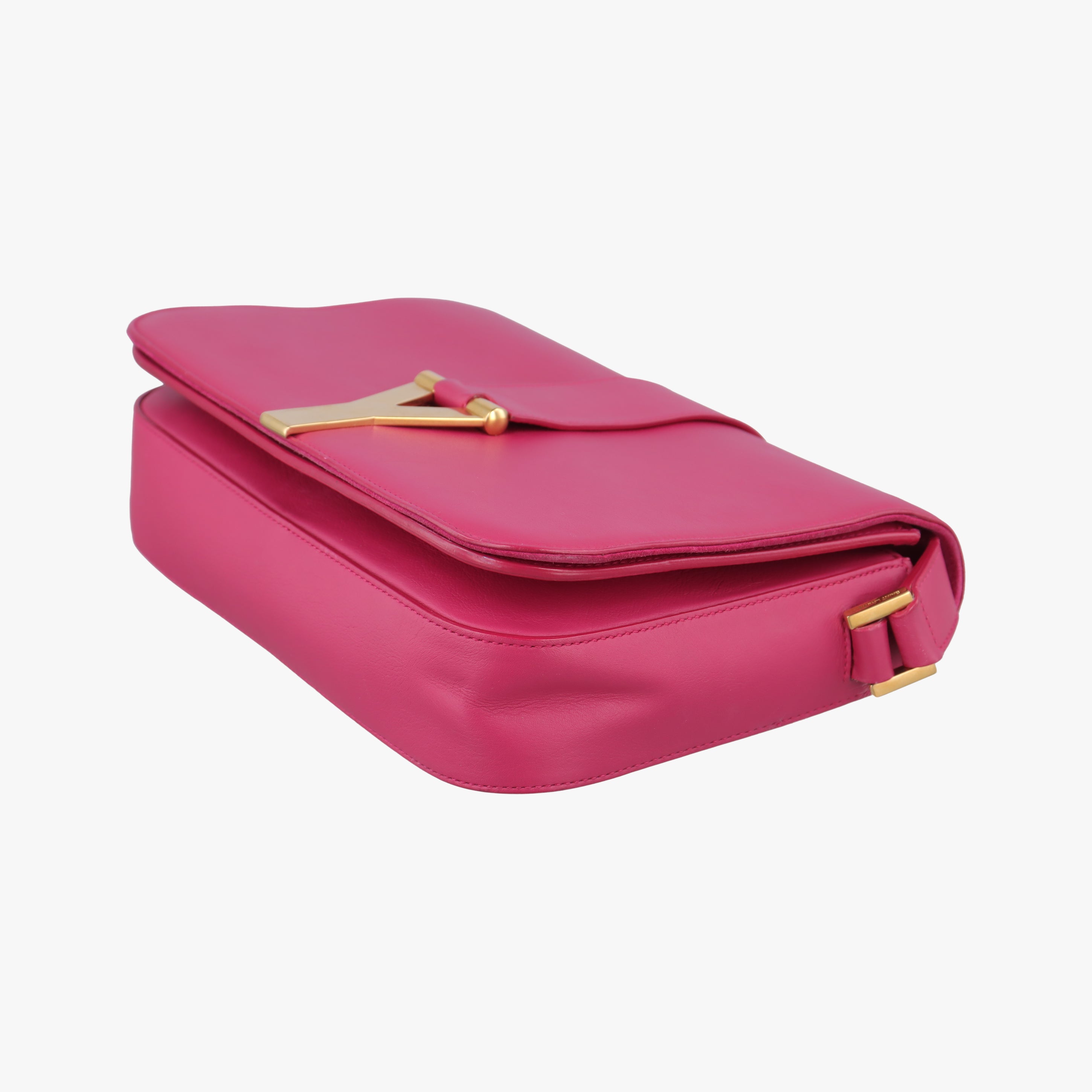 Pre-owned Yves Saint Laurent Y Ligne Pink Leather 311214 shoulderbag | stylenewstar