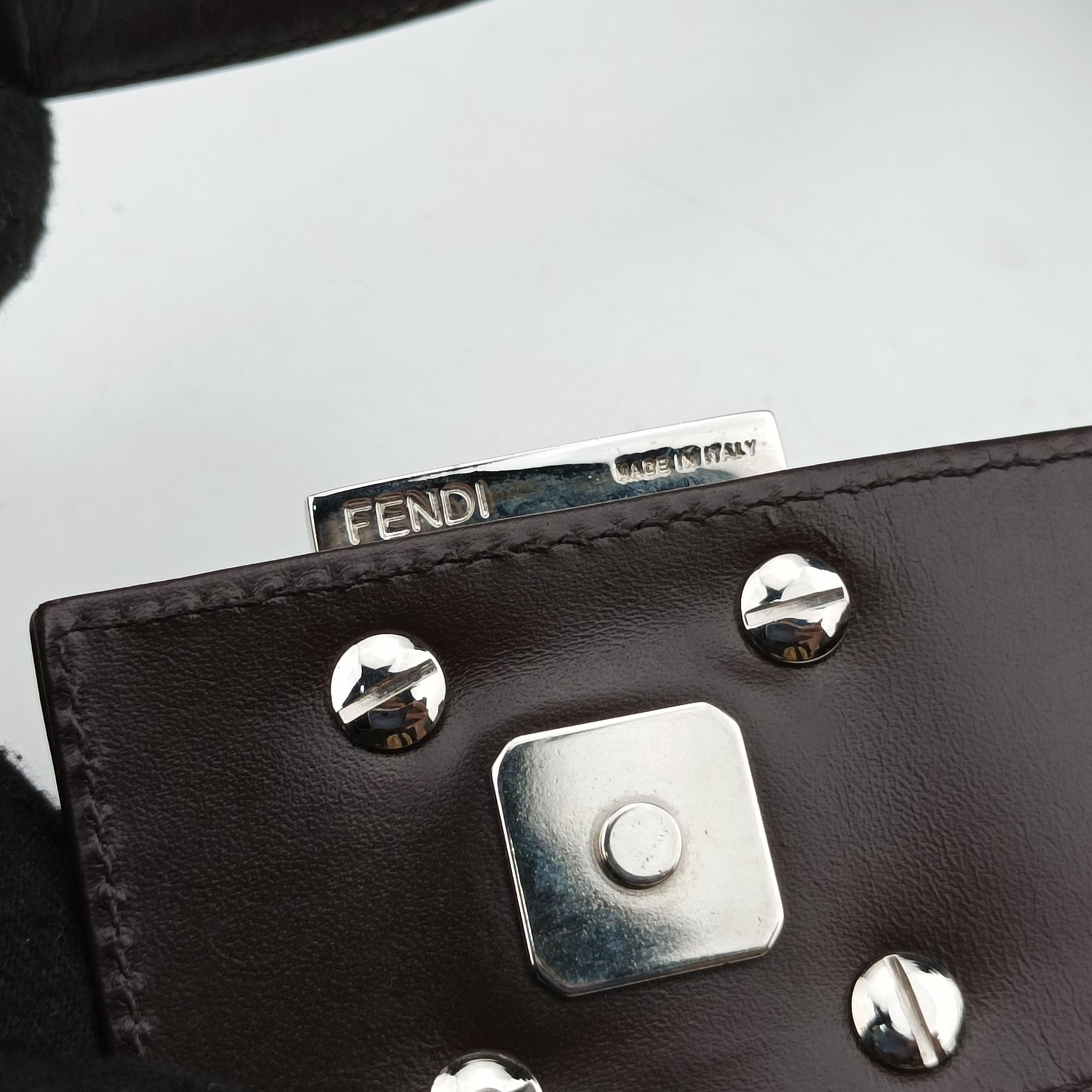 Pre-owned Fendi Mamma Baguette Brown canvas×leather 091611 shoulderbag | stylenewstar