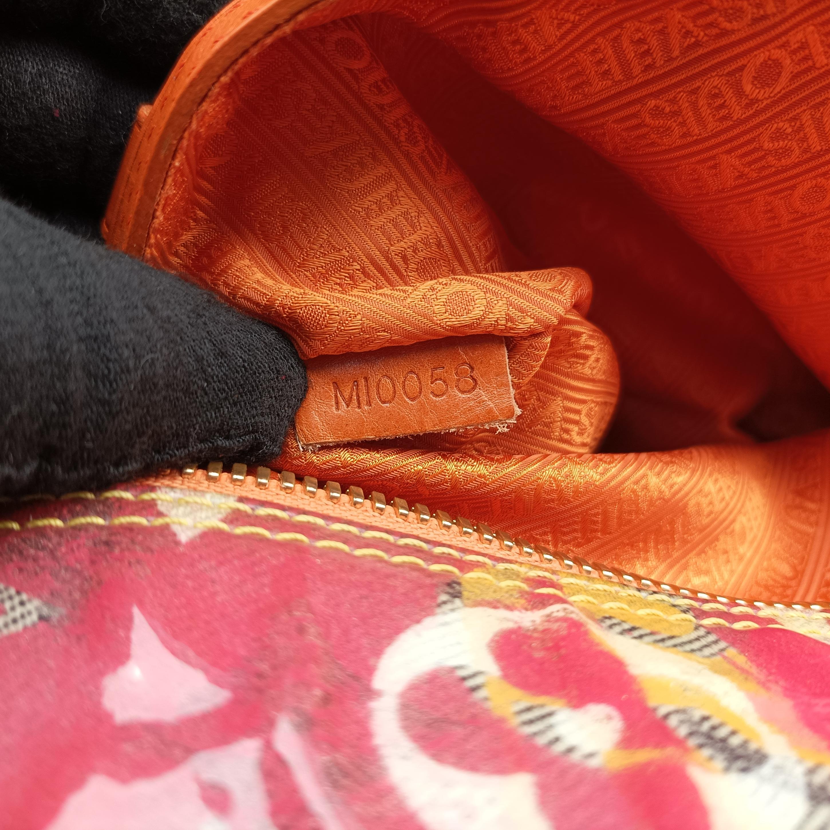 Pre-owned Louis Vuitton Weekender PM Rose×Multicolor Monogram Pulp M95734 handbag | stylenewstar