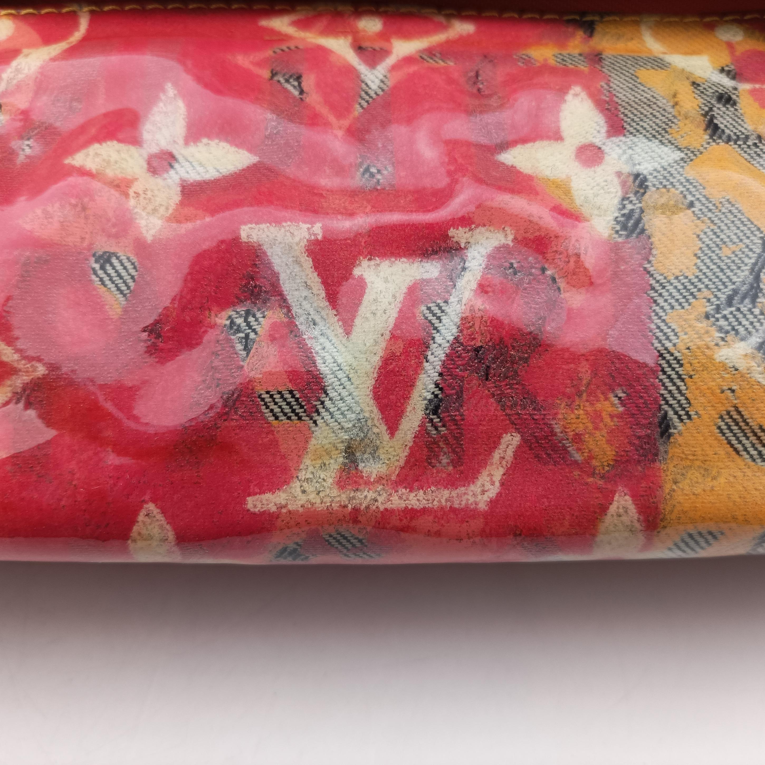 Pre-owned Louis Vuitton Weekender PM Rose×Multicolor Monogram Pulp M95734 handbag | stylenewstar