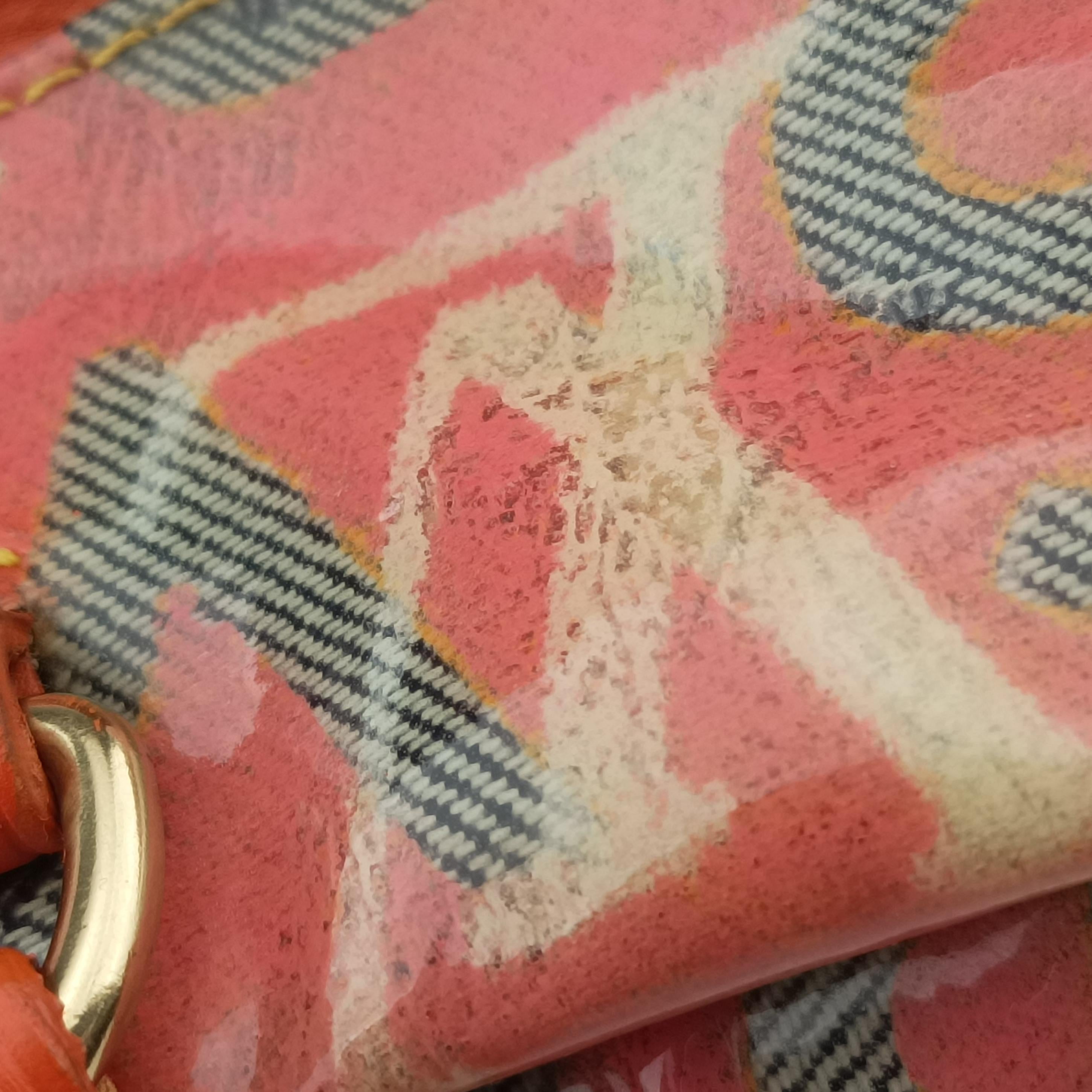 Pre-owned Louis Vuitton Weekender PM Rose×Multicolor Monogram Pulp M95734 handbag | stylenewstar