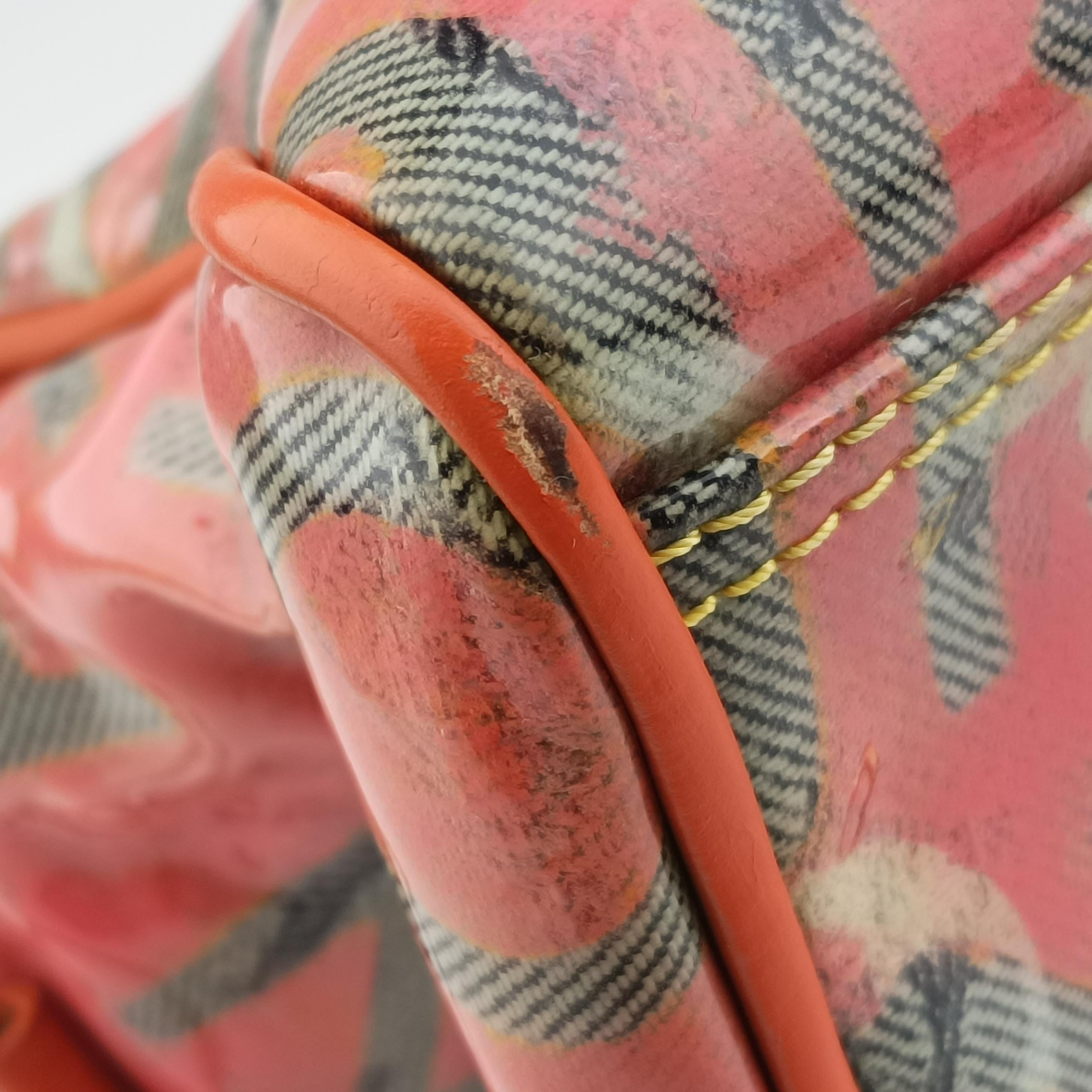 Pre-owned Louis Vuitton Weekender PM Rose×Multicolor Monogram Pulp M95734 handbag | stylenewstar